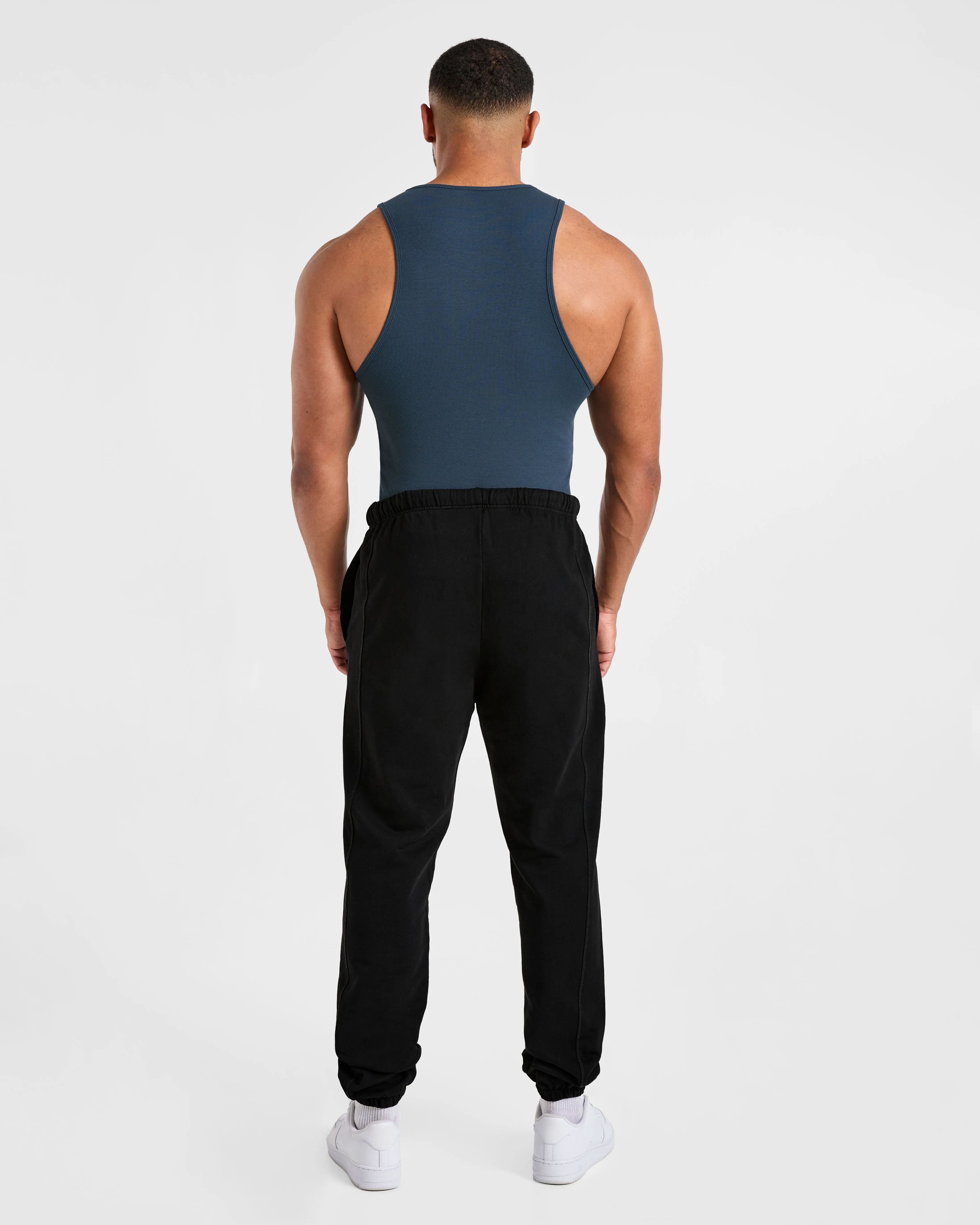 Muscle Ribbed Tank - Washed Navy sold by AYBL product image thumbnail 4