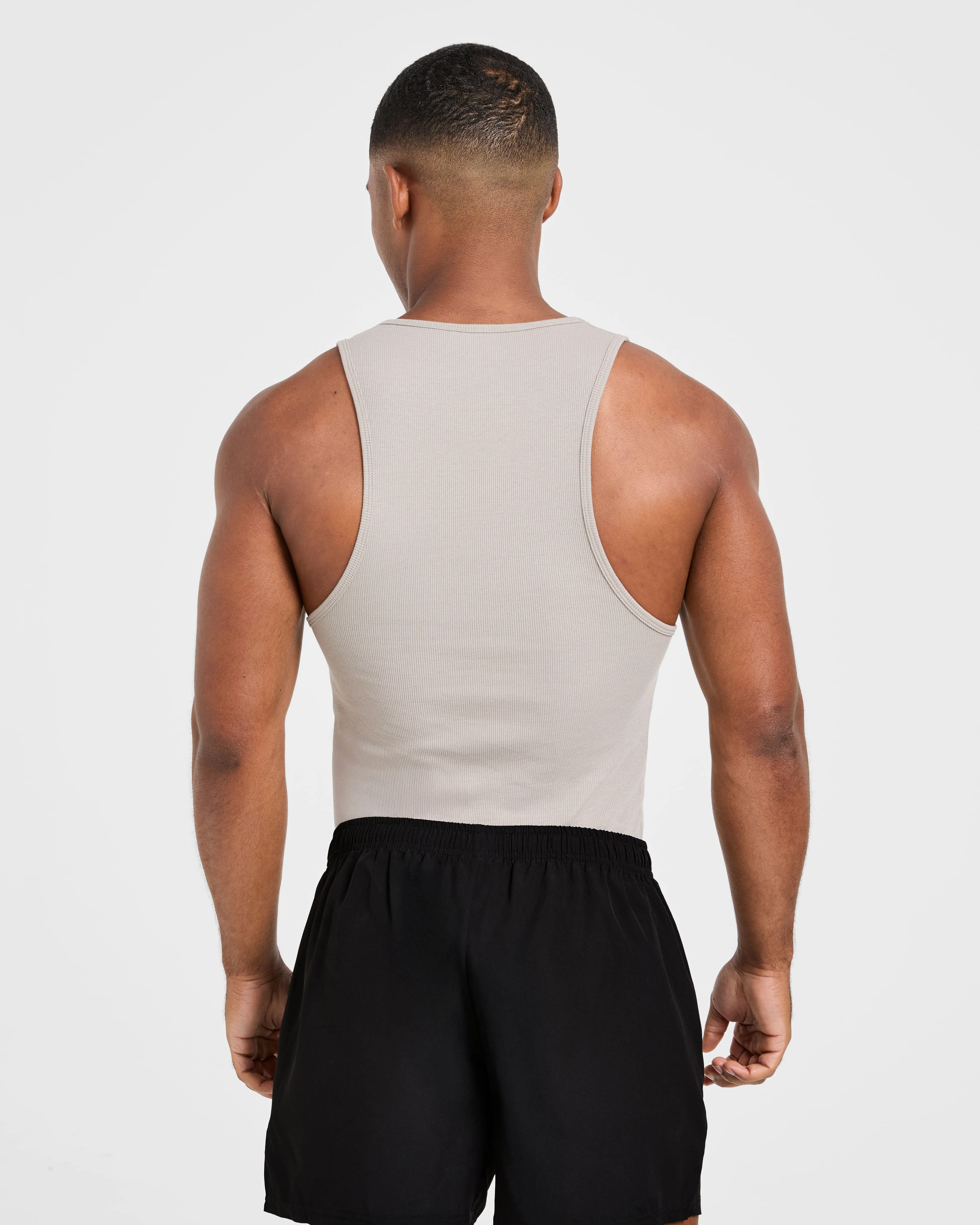 Muscle Ribbed Tank - Cloud Grey sold by AYBL product image thumbnail 2