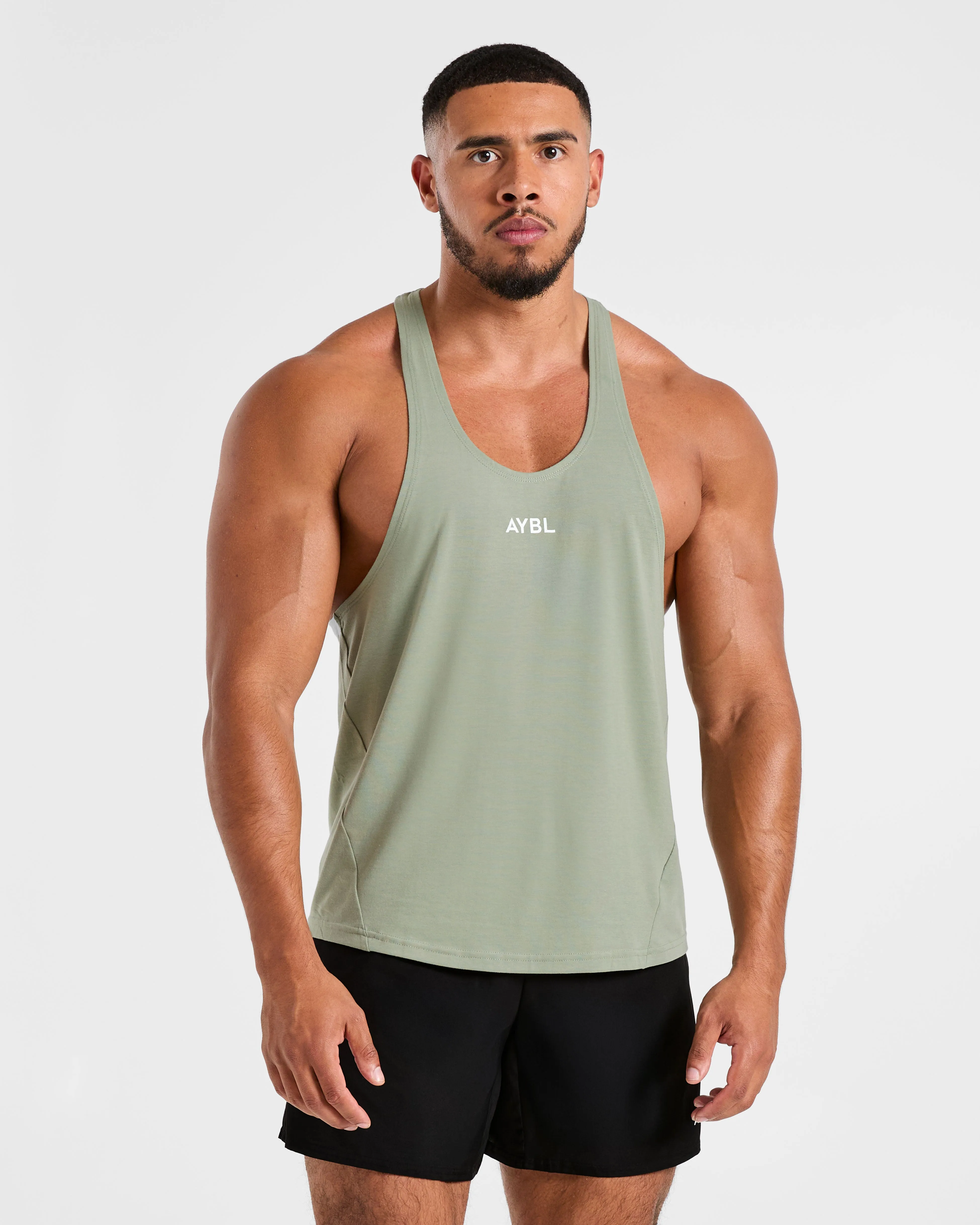 Essential Stringer - Muted Green sold by AYBL