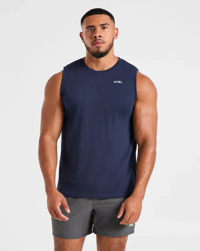 Essential Tank - Navy sold by AYBL
