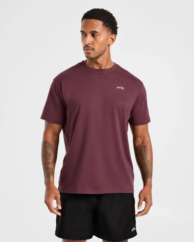 Essential T Shirt - Dark Plum sold by AYBL