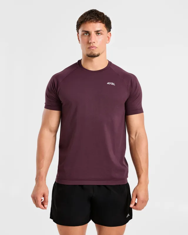 Ascend Seamless T Shirt - Deep Plum sold by AYBL