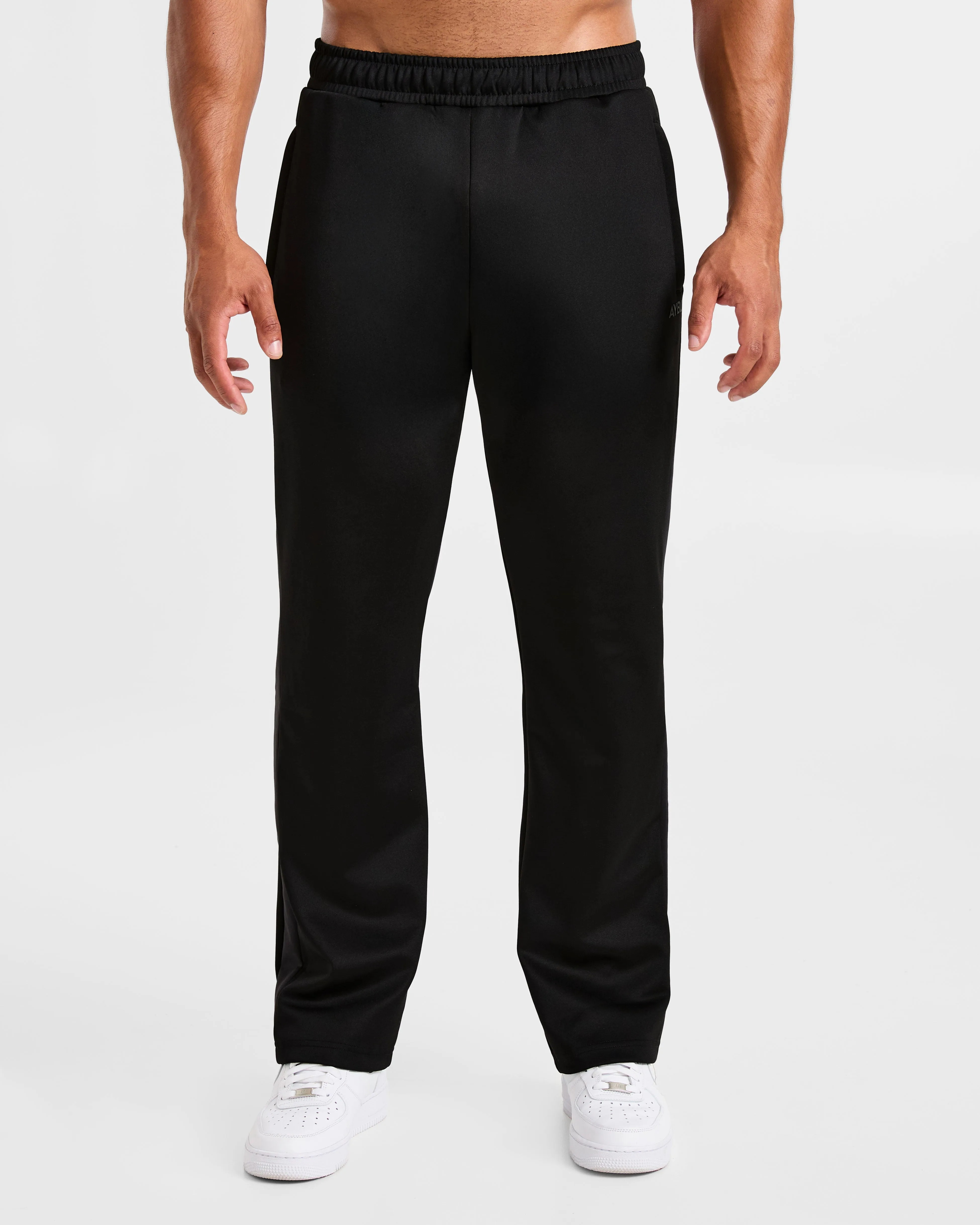 Classic Track Straight Leg Joggers - Black/Charcoal sold by AYBL