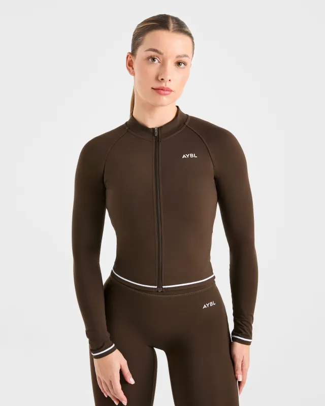 Form Zip Up Jacket - Coffee Bean sold by AYBL