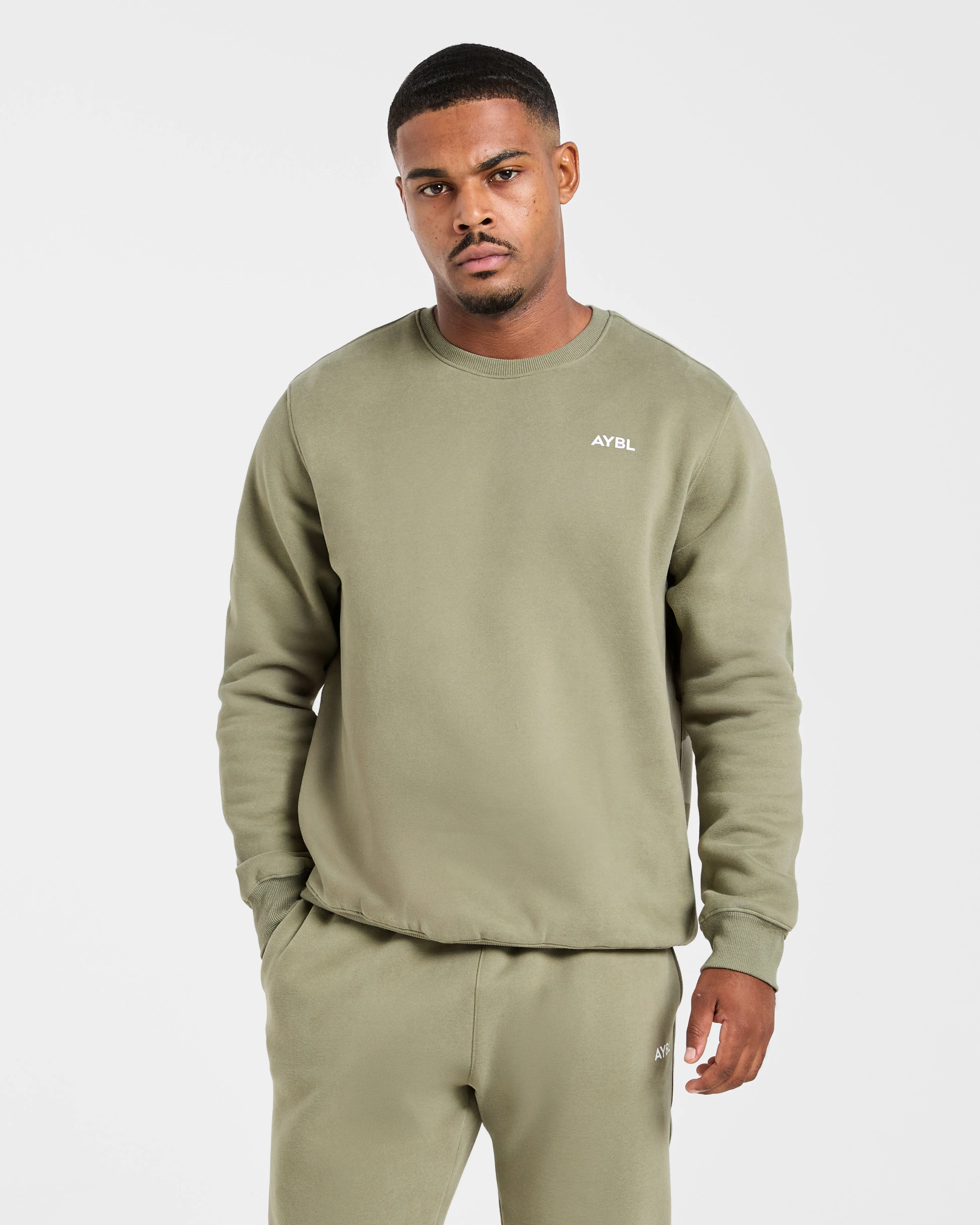 Essential Sweater - Desert Olive sold by AYBL