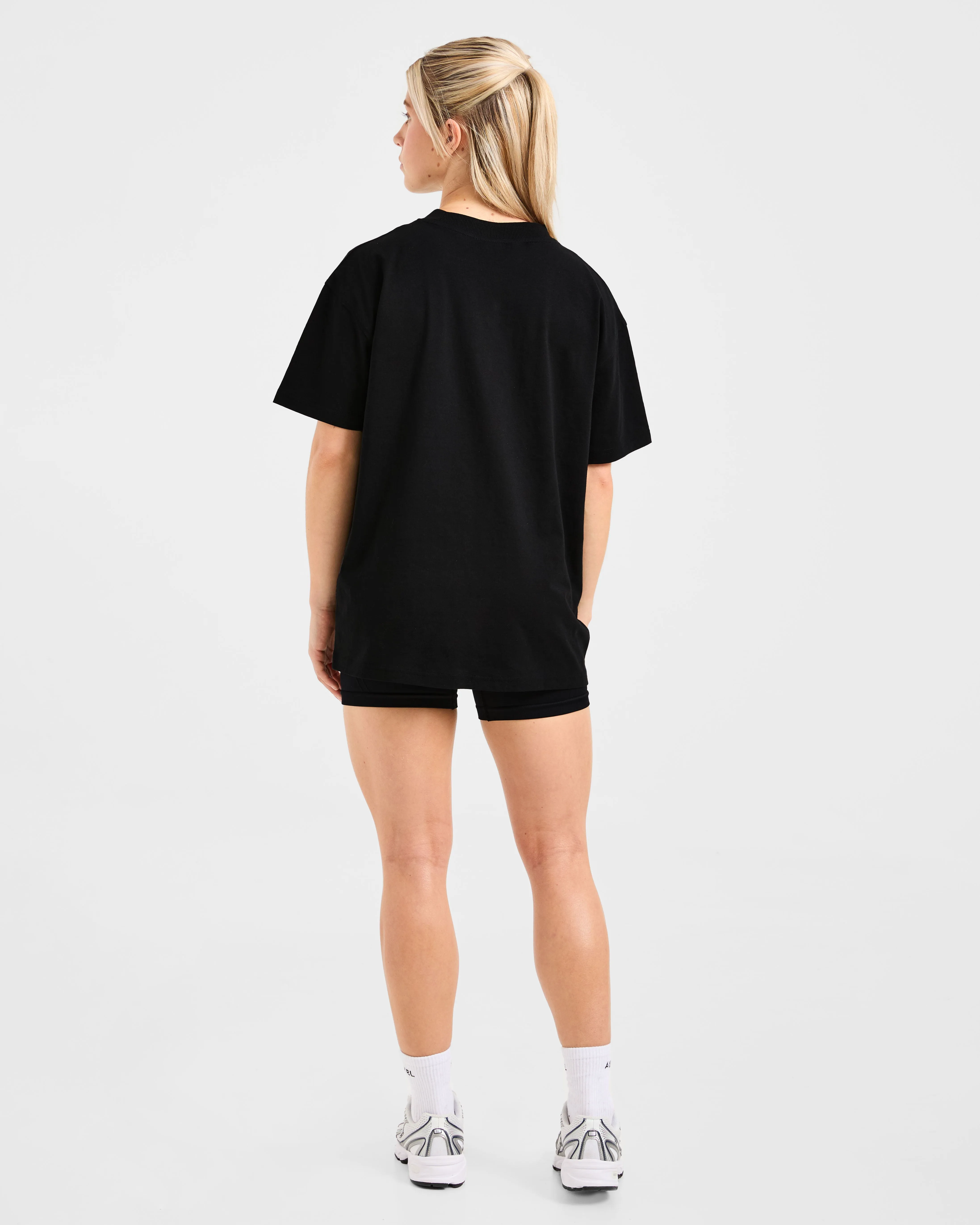 Varsity 2.0 Oversized T Shirt - Black sold by AYBL product image thumbnail 4
