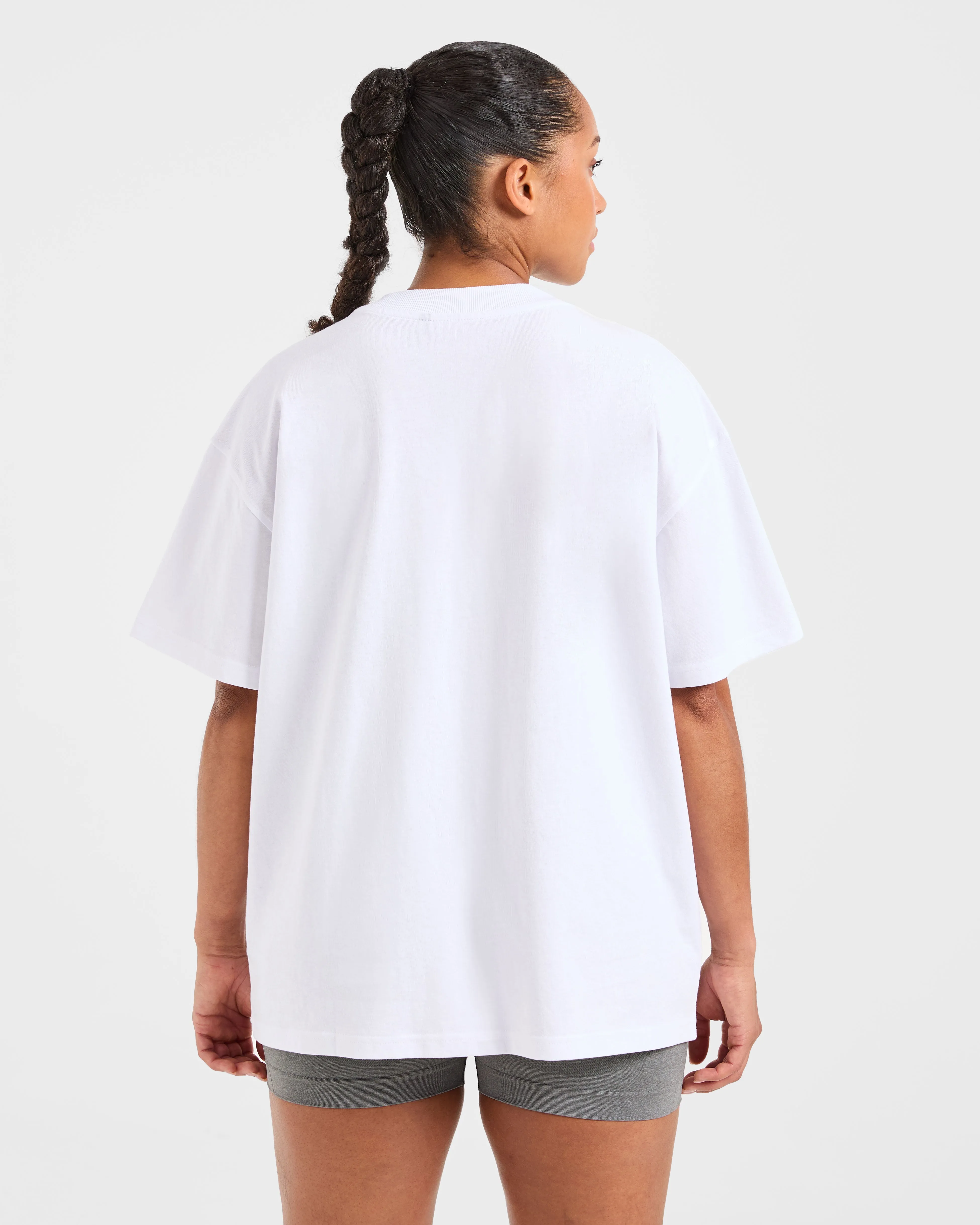 Varsity 2.0 Oversized T Shirt - White sold by AYBL product image thumbnail 2