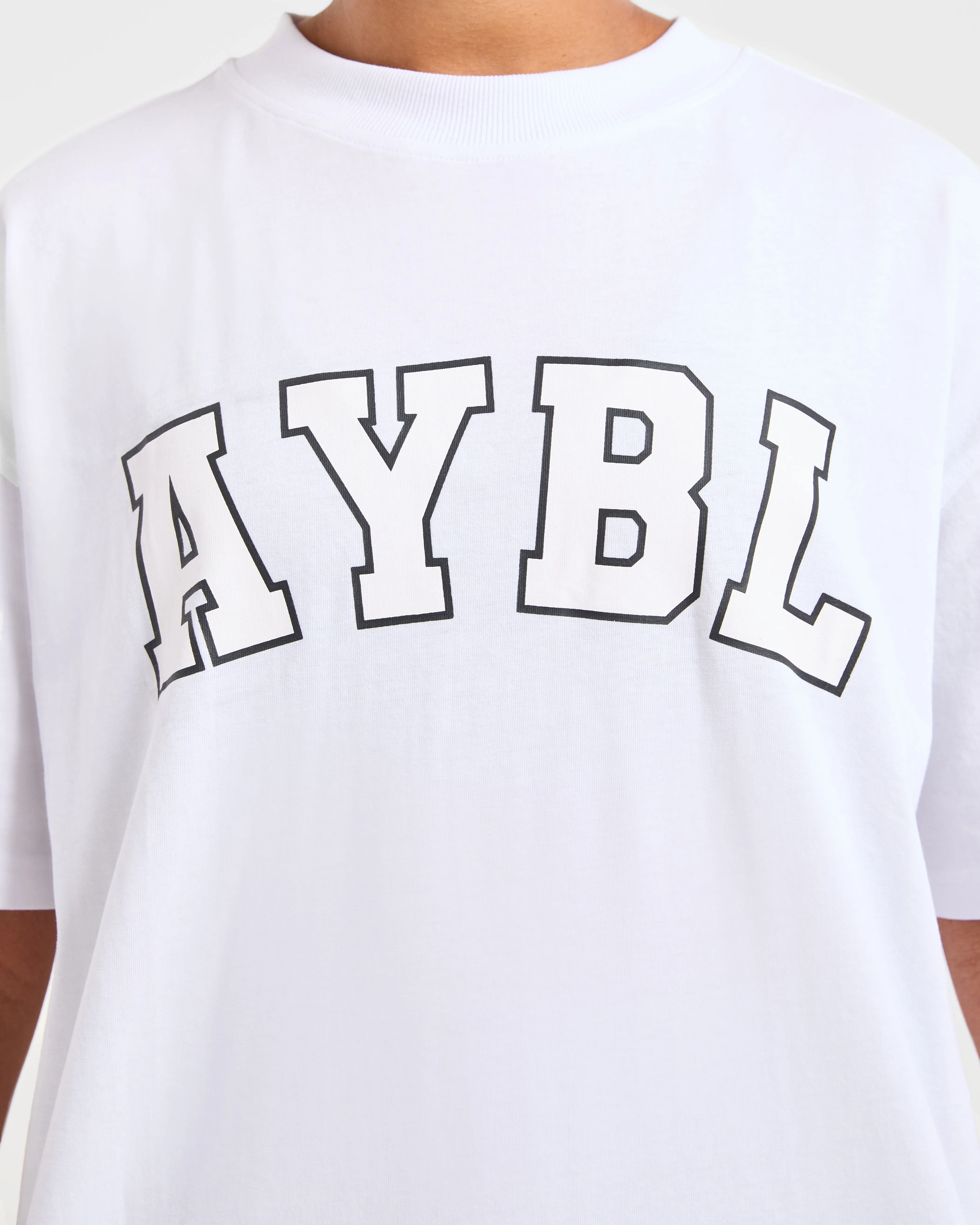 Varsity 2.0 Oversized T Shirt - White sold by AYBL product image thumbnail 5
