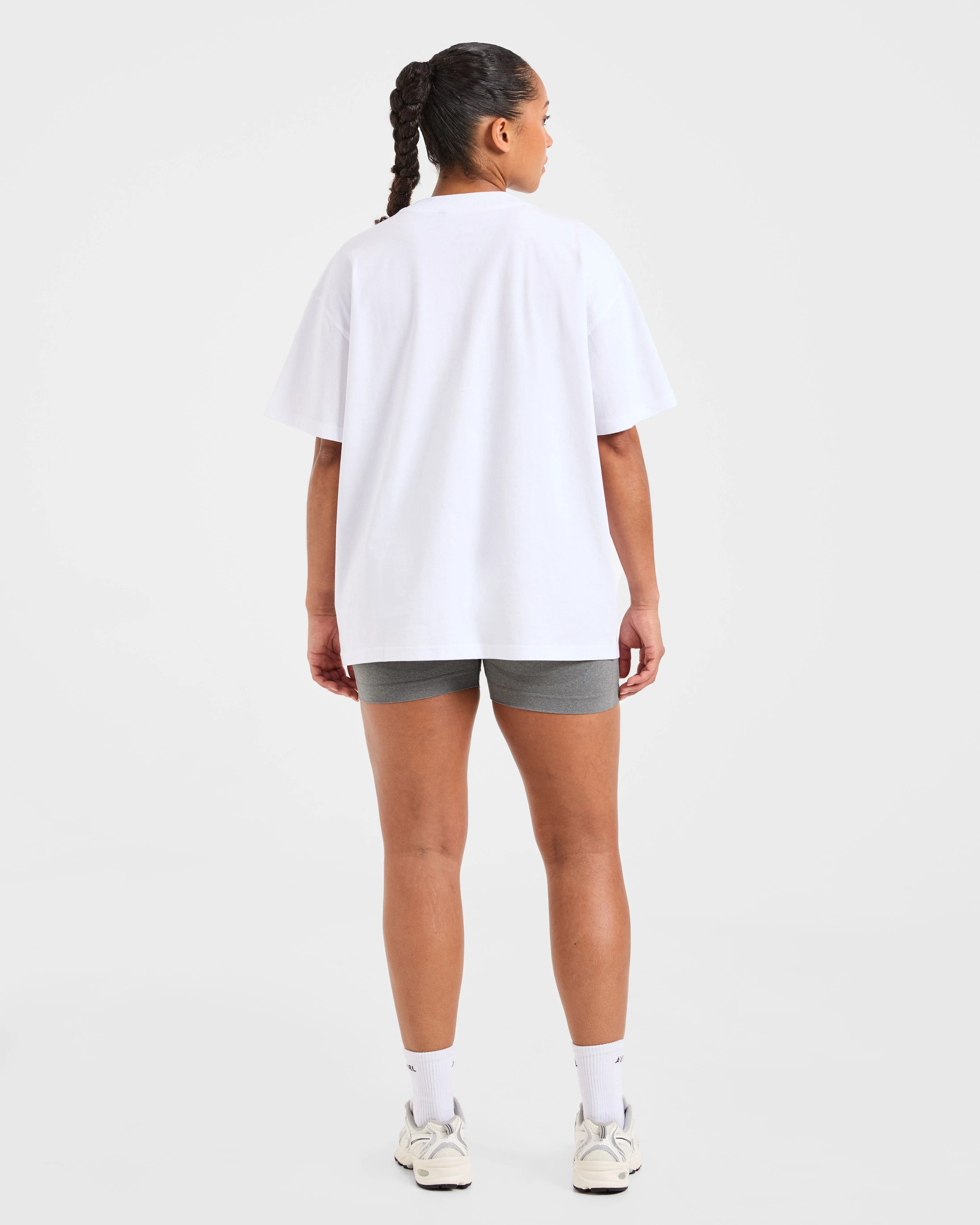 Varsity 2.0 Oversized T Shirt - White sold by AYBL product image thumbnail 4