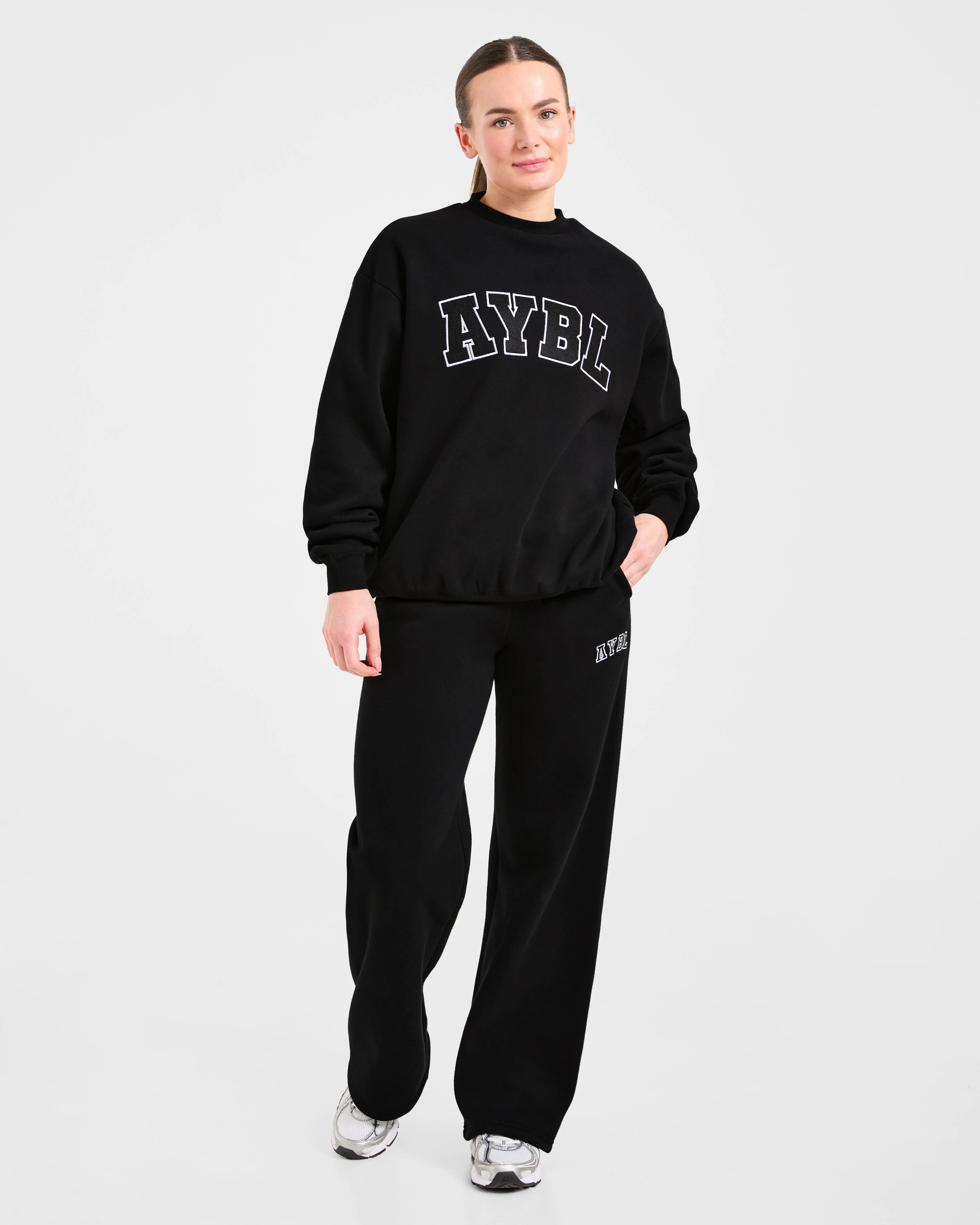 Varsity 2.0 Oversized Sweatshirt - Black sold by AYBL product image thumbnail 3