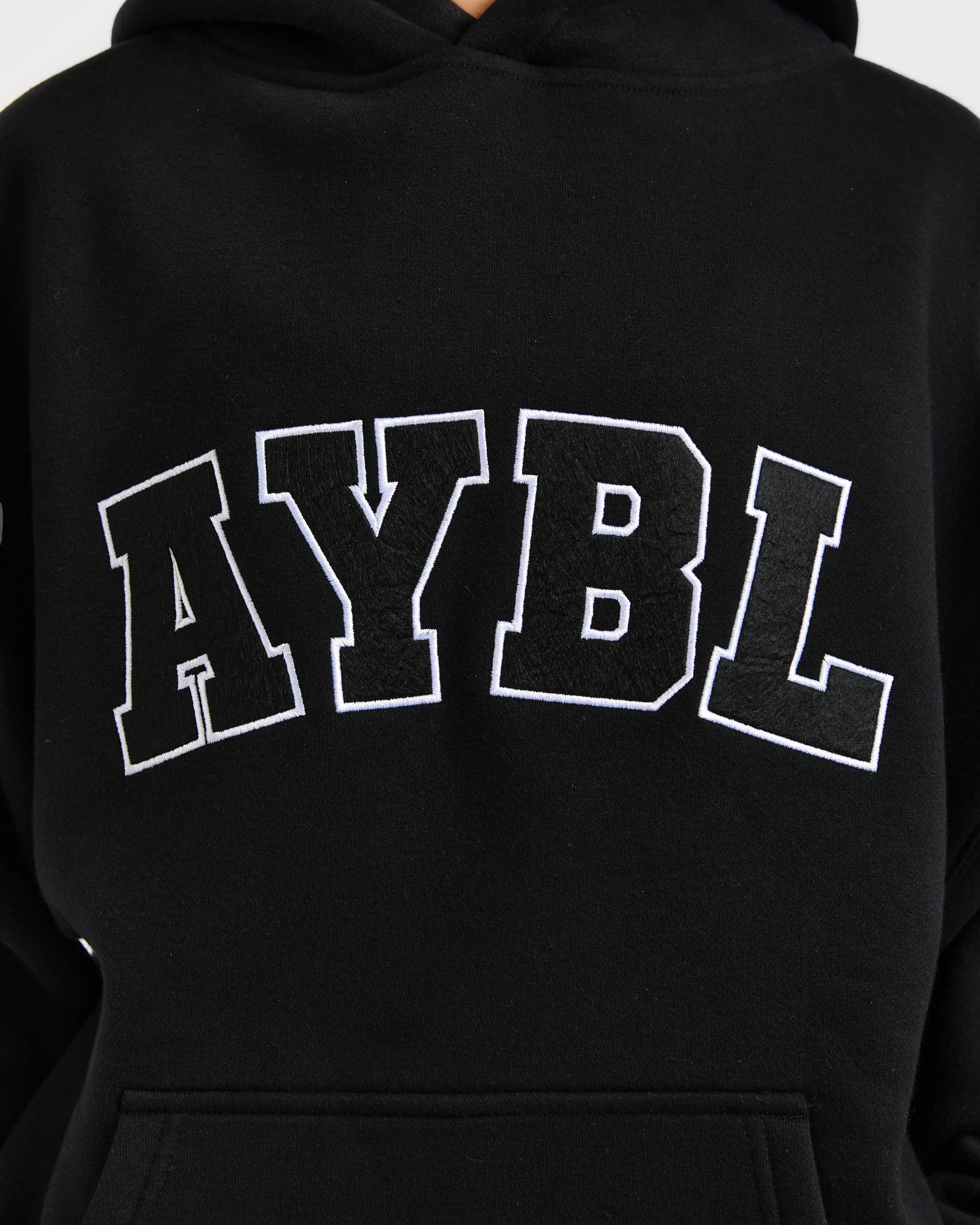 Varsity 2.0 Oversized Hoodie - Black sold by AYBL product image thumbnail 5