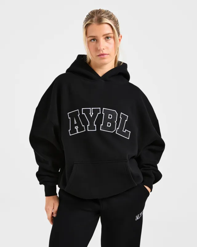 Varsity 2.0 Oversized Hoodie - Black sold by AYBL