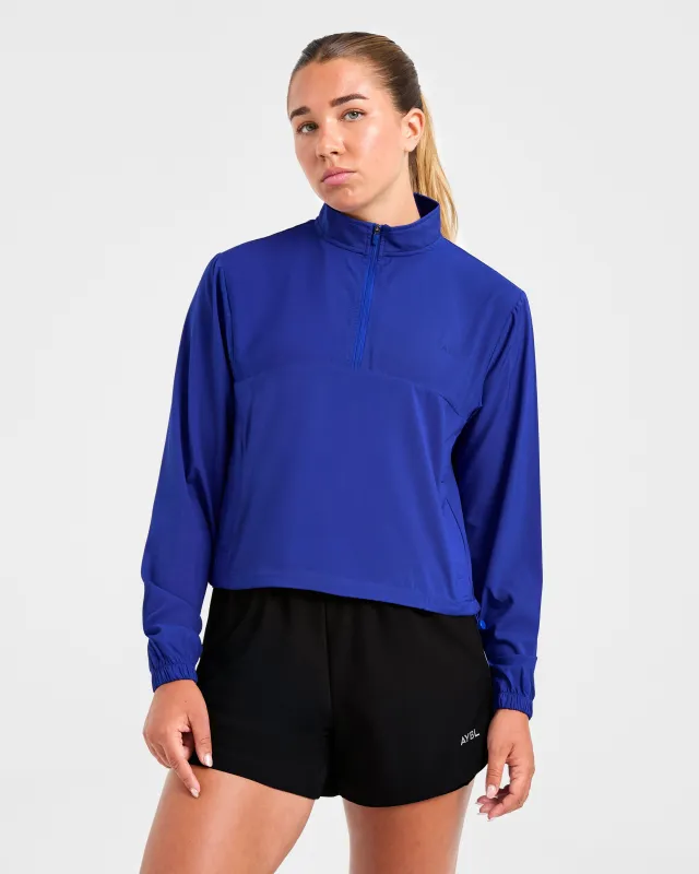 Run 1/2 Zip Jacket - Cobalt sold by AYBL