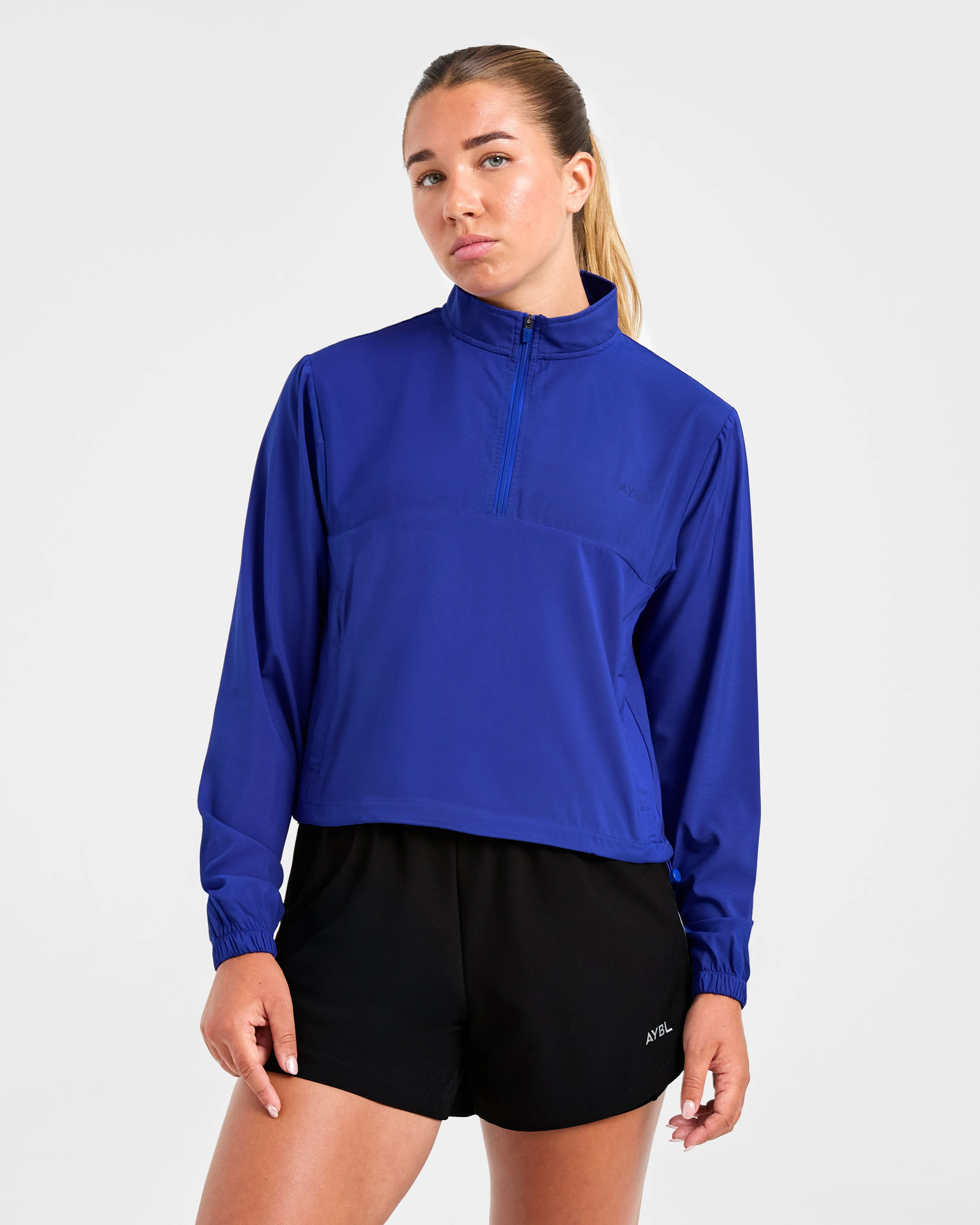 Run 1/2 Zip Jacket - Cobalt sold by AYBL