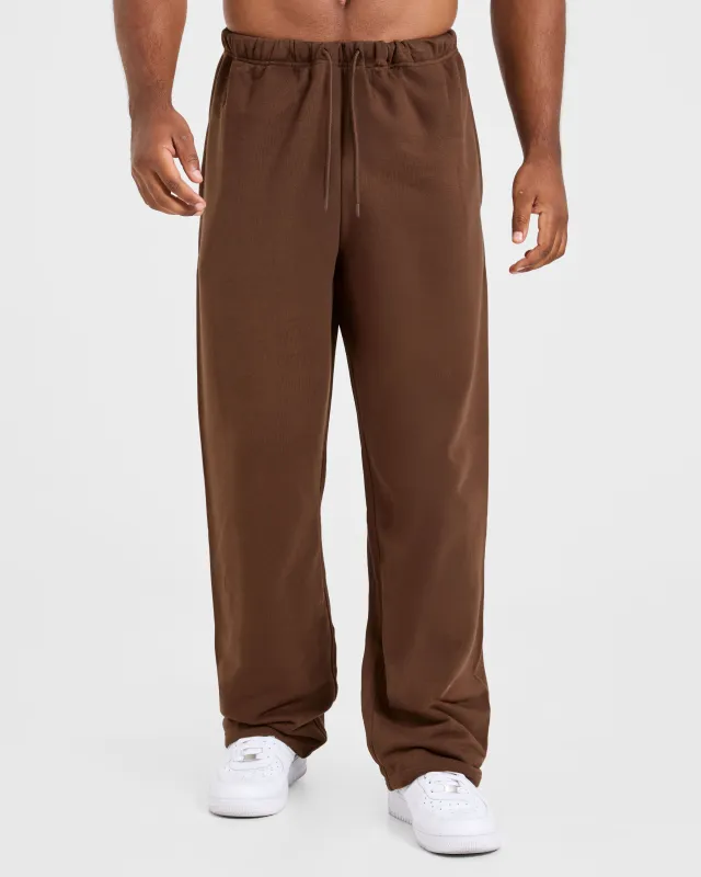 Craft Oversized Straight Leg Joggers - Brown sold by AYBL