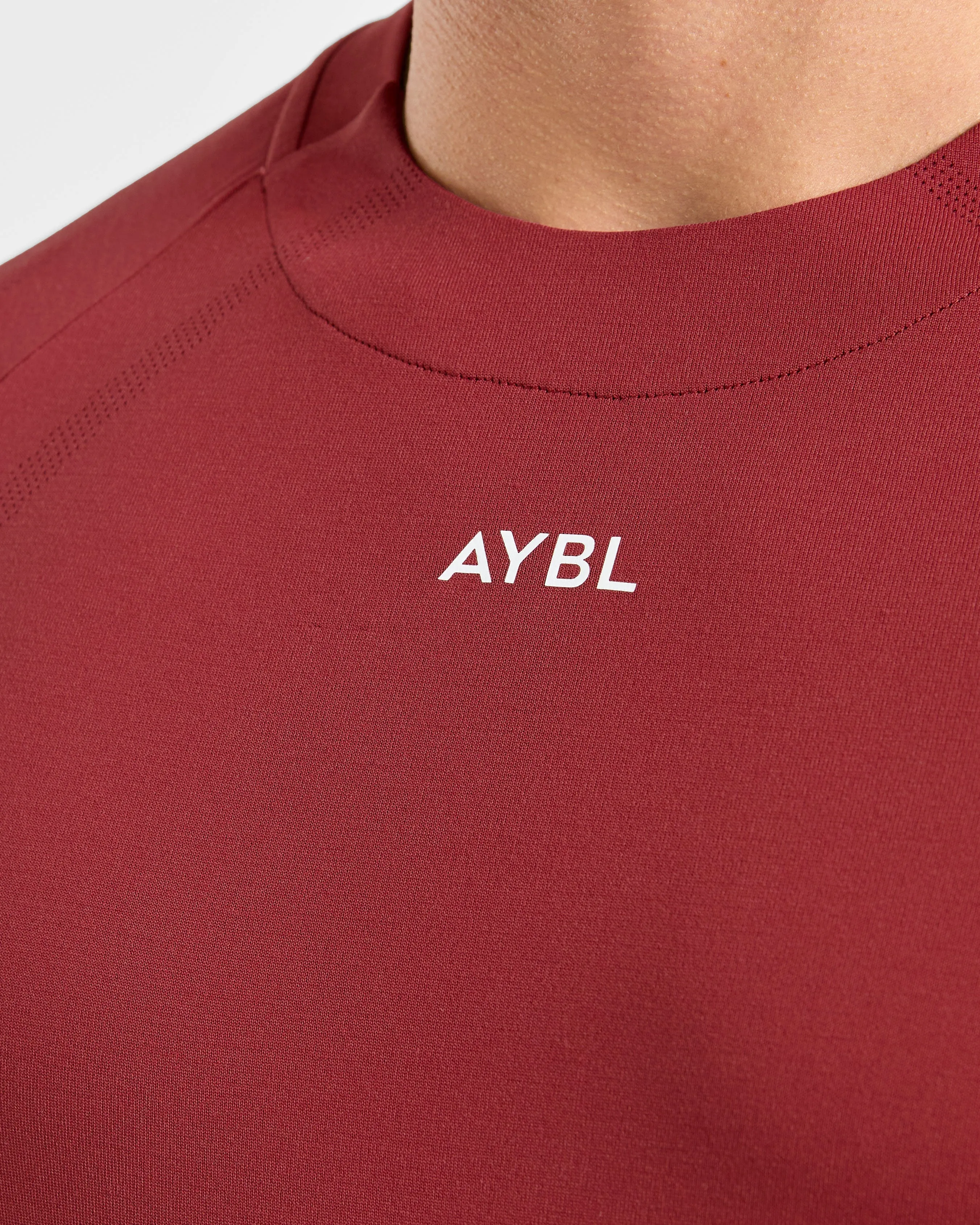 Attain Seamless T Shirt - Maroon Red sold by AYBL product image thumbnail 5