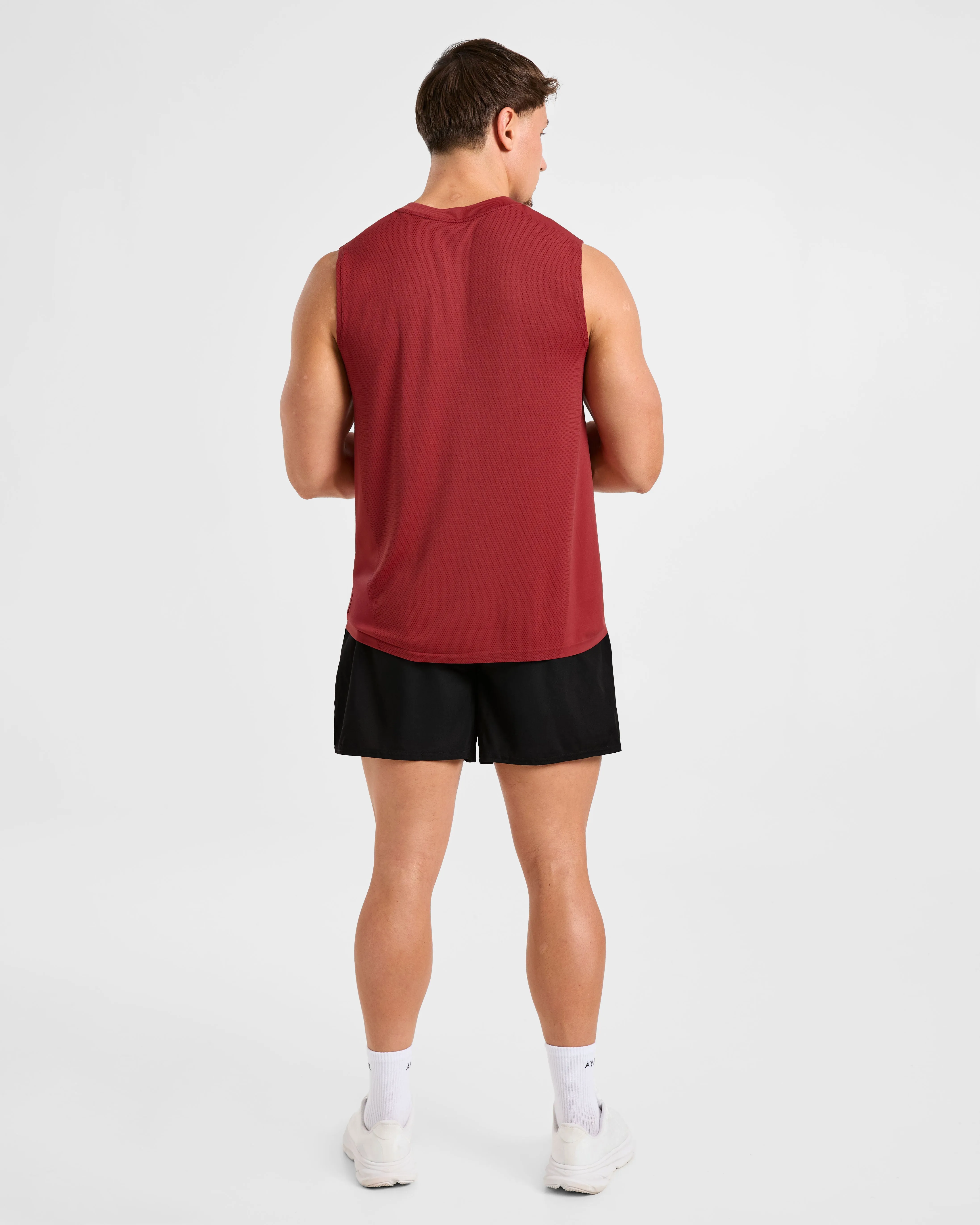 Attain Seamless Vest - Maroon Red sold by AYBL product image thumbnail 4