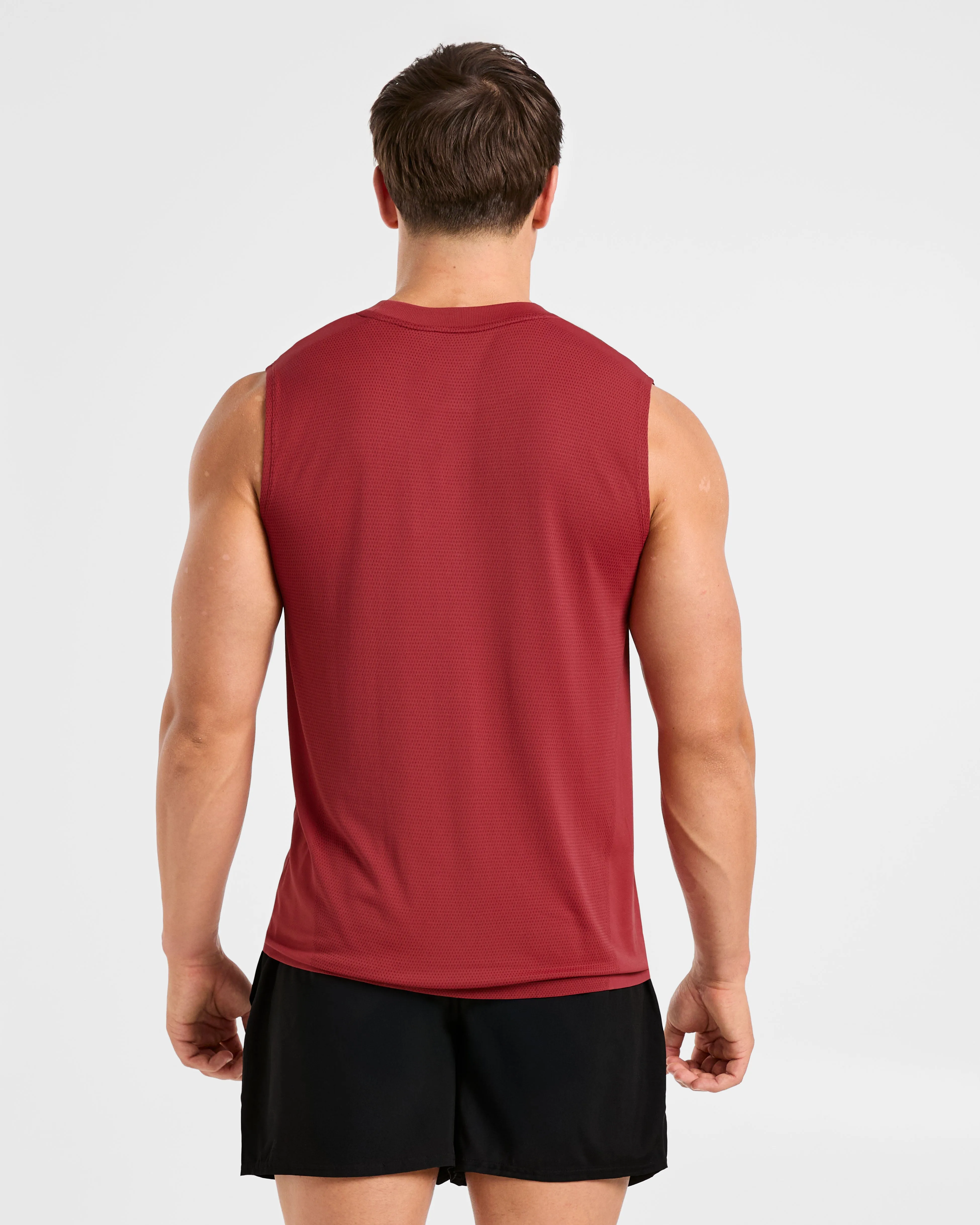 Attain Seamless Vest - Maroon Red sold by AYBL product image thumbnail 2