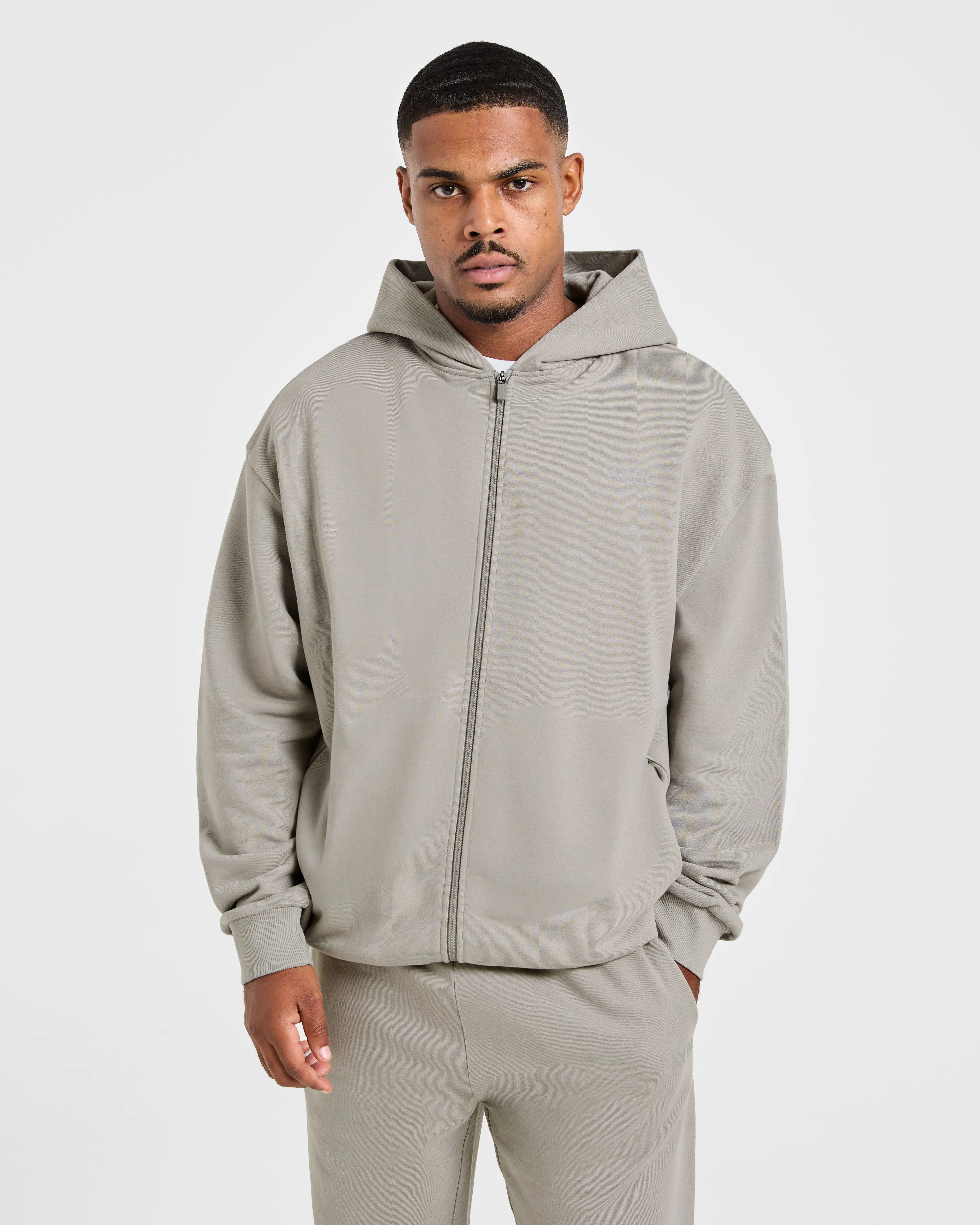 Craft Oversized Zip Up Hoodie - Misty sold by AYBL