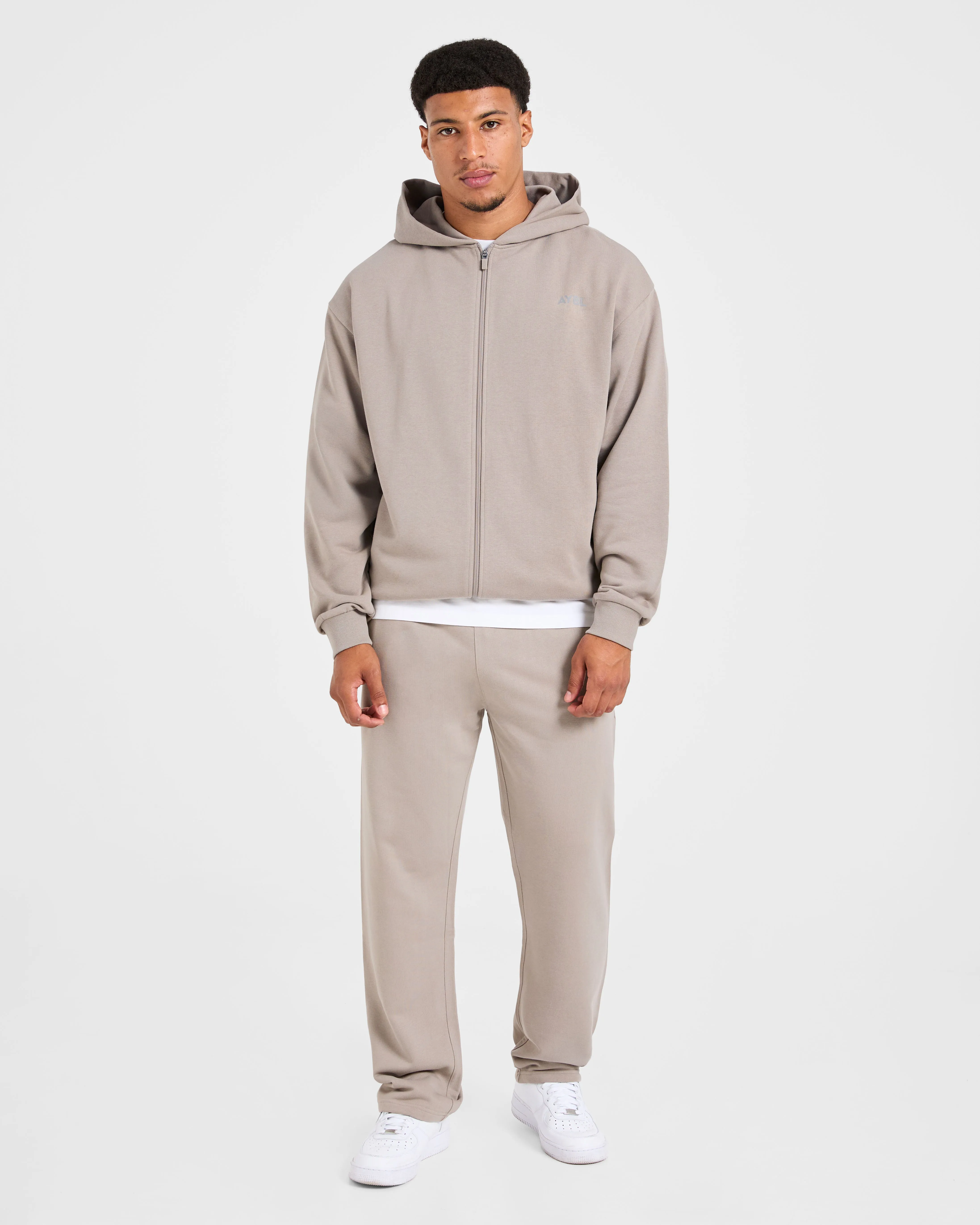 Craft Oversized Zip Up Hoodie - Fog sold by AYBL product image thumbnail 3