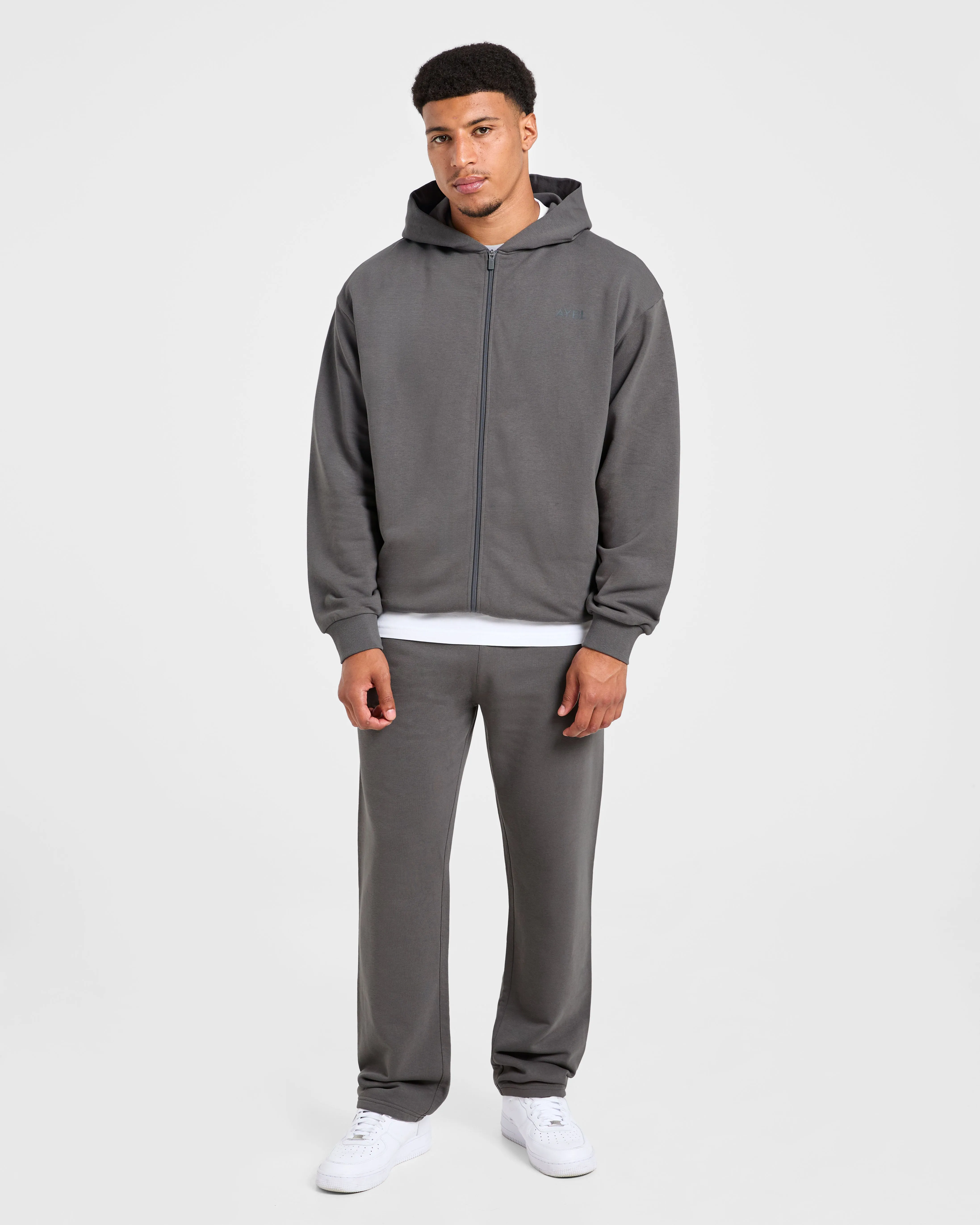 Craft Oversized Zip Up Hoodie - Charcoal sold by AYBL product image thumbnail 3
