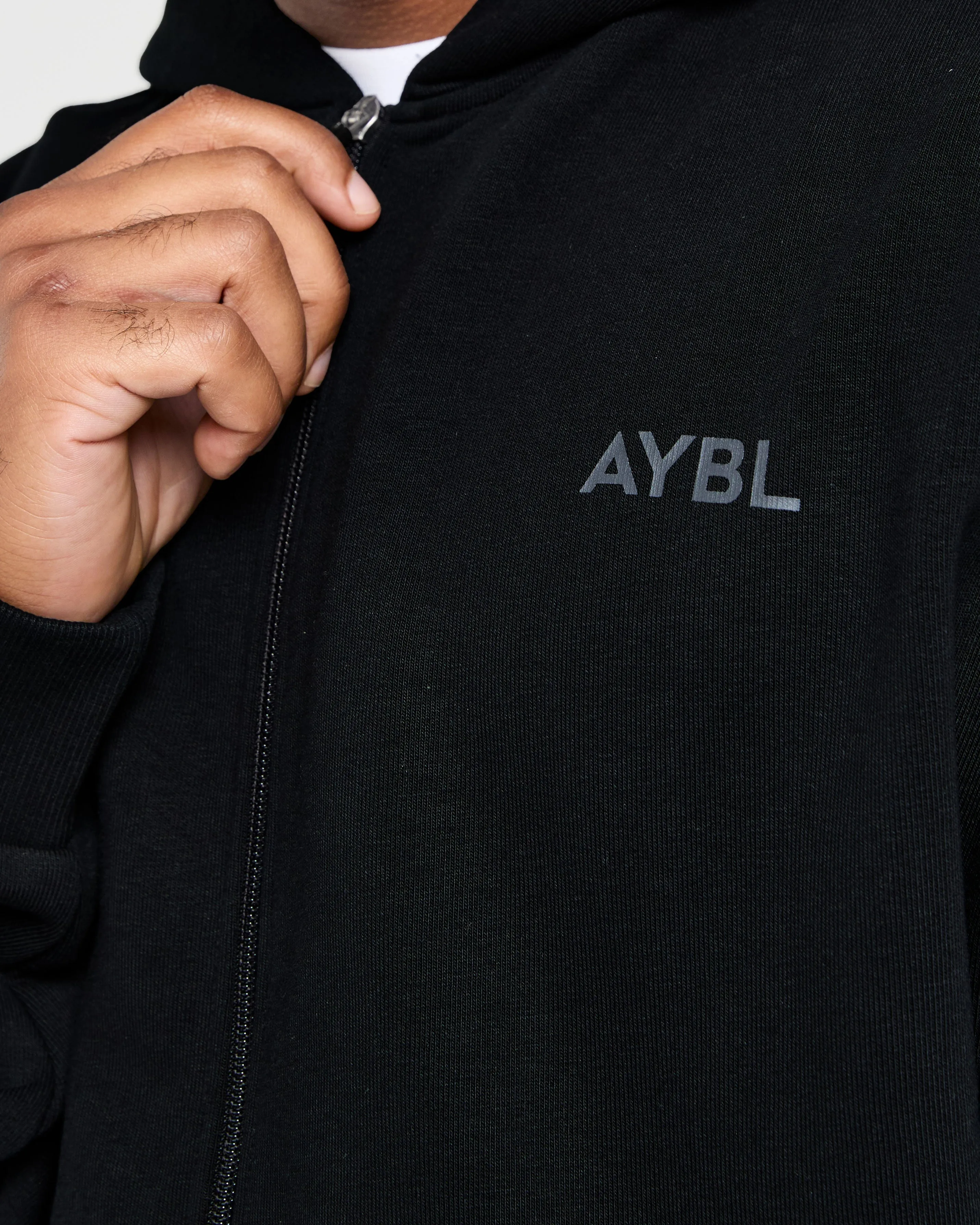 Craft Oversized Zip Up Hoodie - Black sold by AYBL product image thumbnail 5