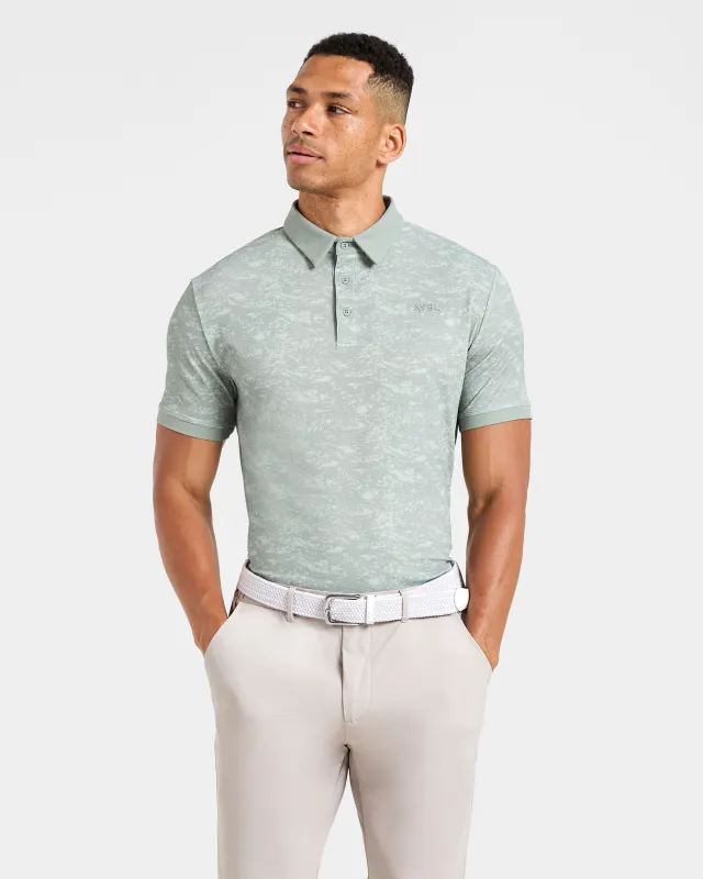 Precision Texture Polo - Deep Washed Sage sold by AYBL