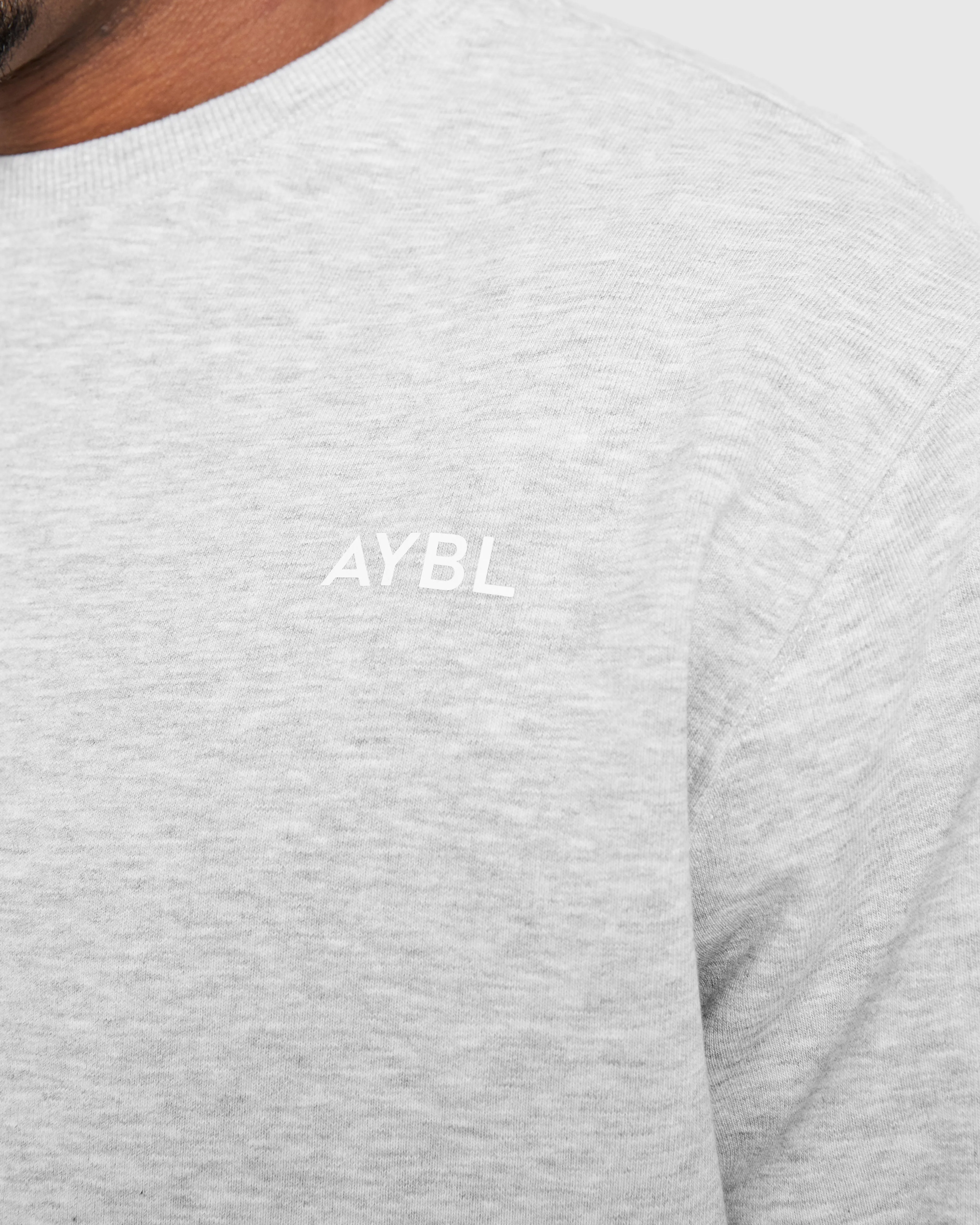 Essential Lightweight Sweater - Grey Marl sold by AYBL product image thumbnail 5