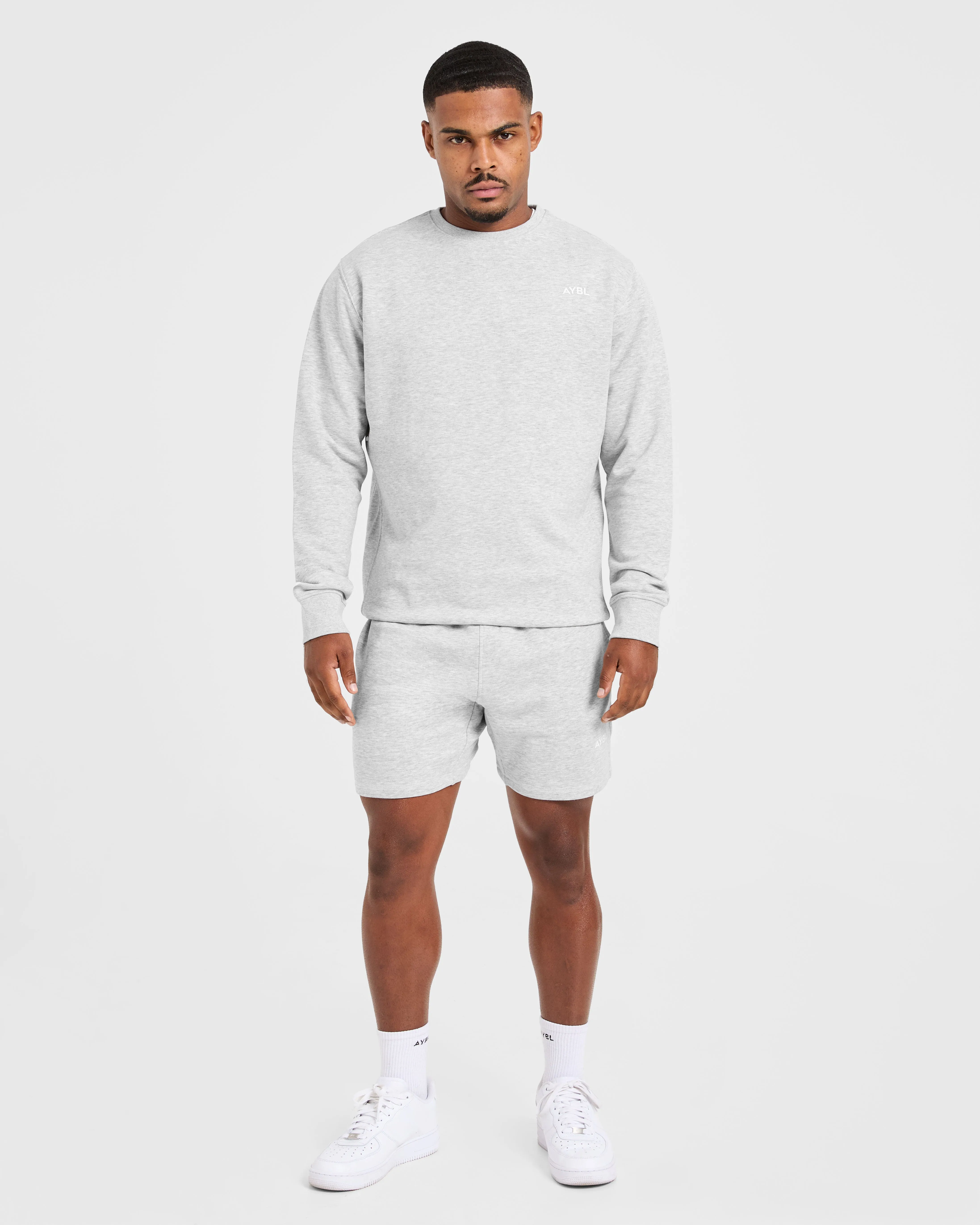 Essential Lightweight Sweater - Grey Marl sold by AYBL product image thumbnail 3