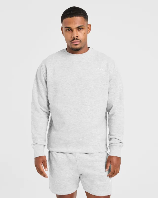 Essential Lightweight Sweater - Grey Marl sold by AYBL