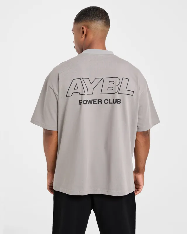Power Club Oversized T Shirt - Grey sold by AYBL