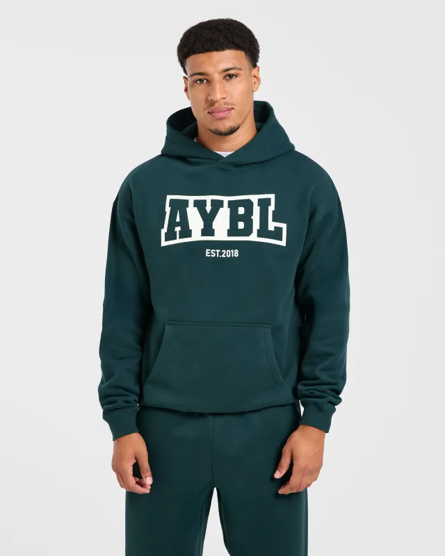 Academy Oversized Hoodie - Pine Green sold by AYBL