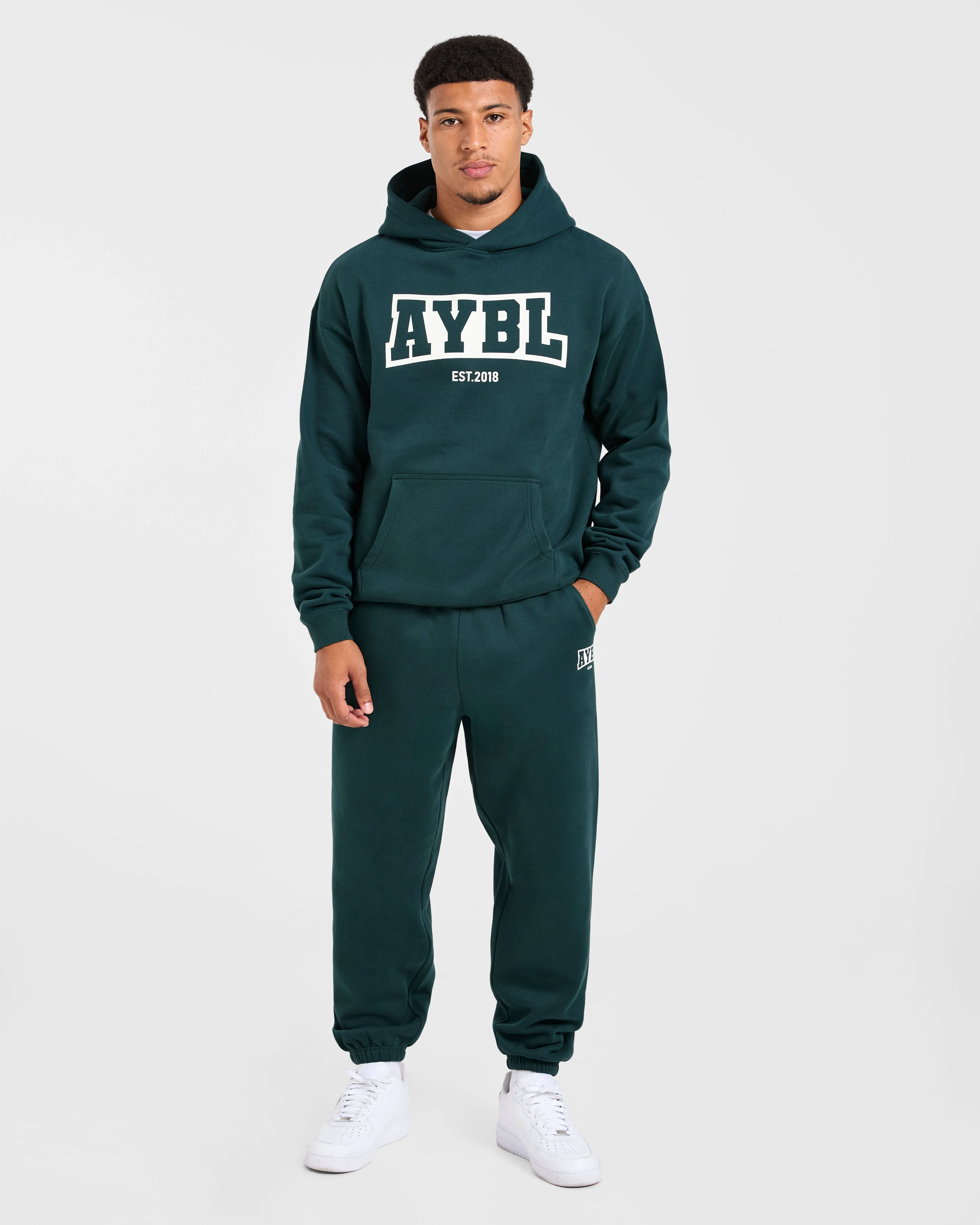 Academy Oversized Hoodie - Pine Green sold by AYBL product image thumbnail 3