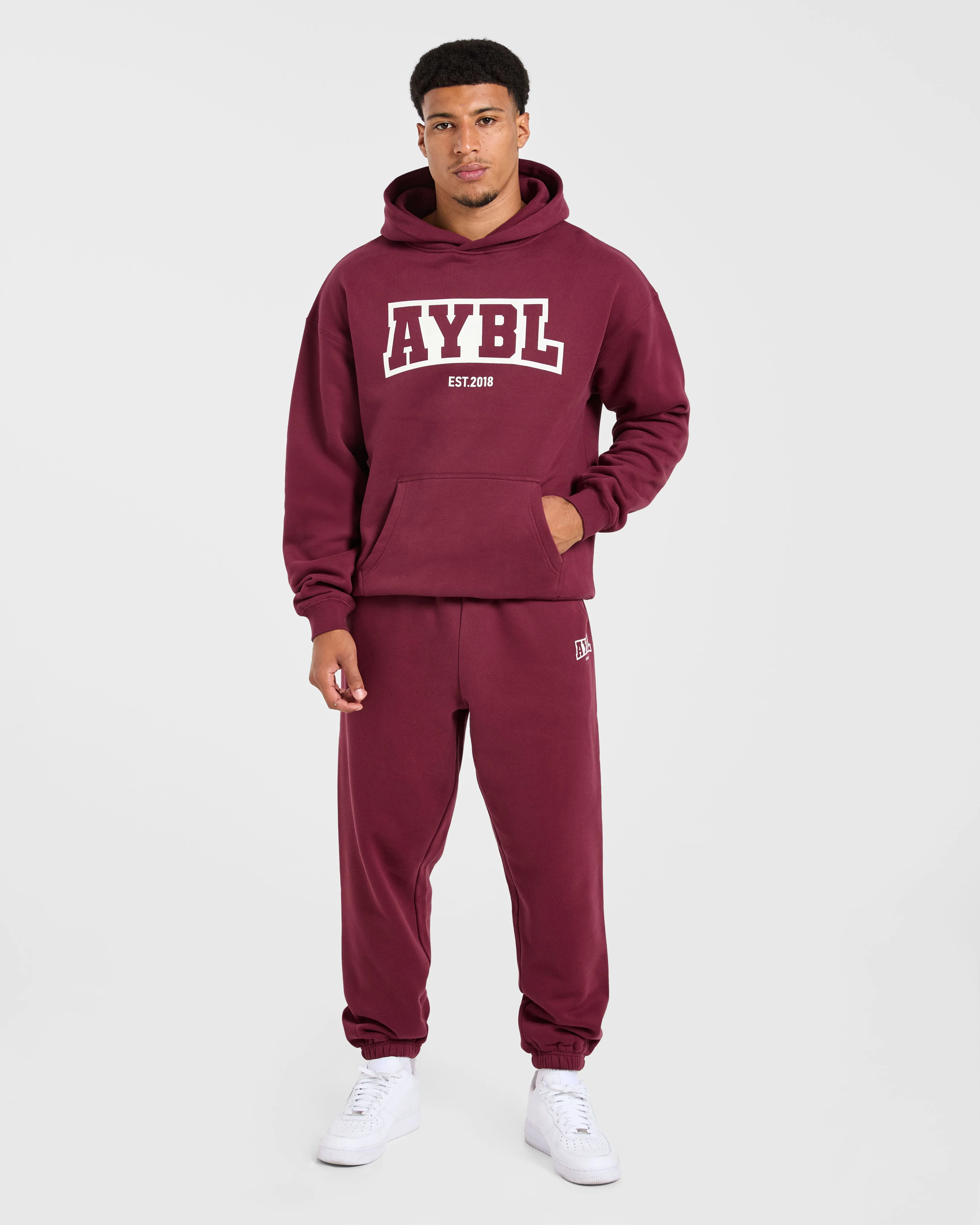 Academy Oversized Hoodie - Burgundy sold by AYBL product image thumbnail 3