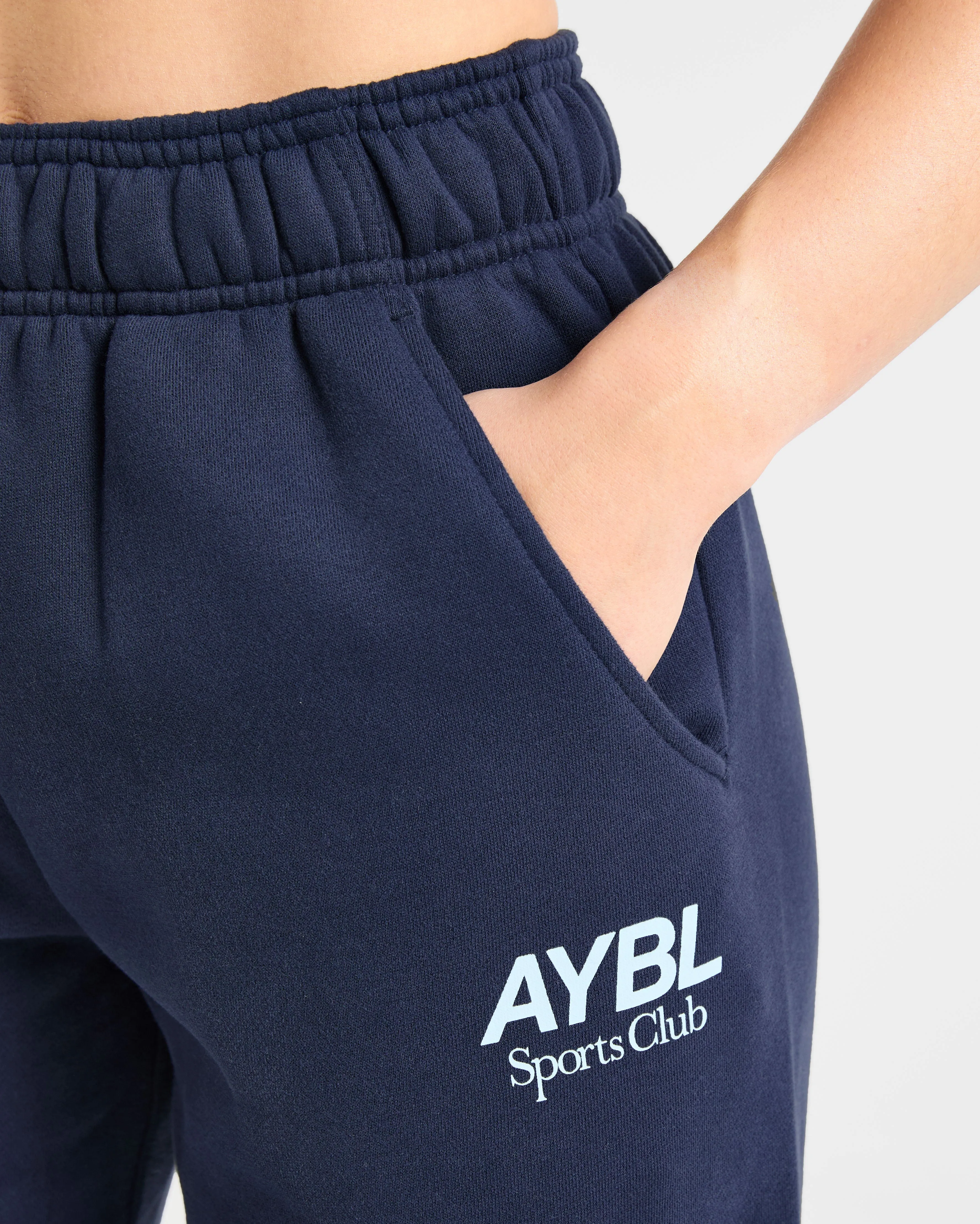 AYBL Sports Club Oversized Straight Leg Joggers - Navy/Blue sold by AYBL product image thumbnail 5