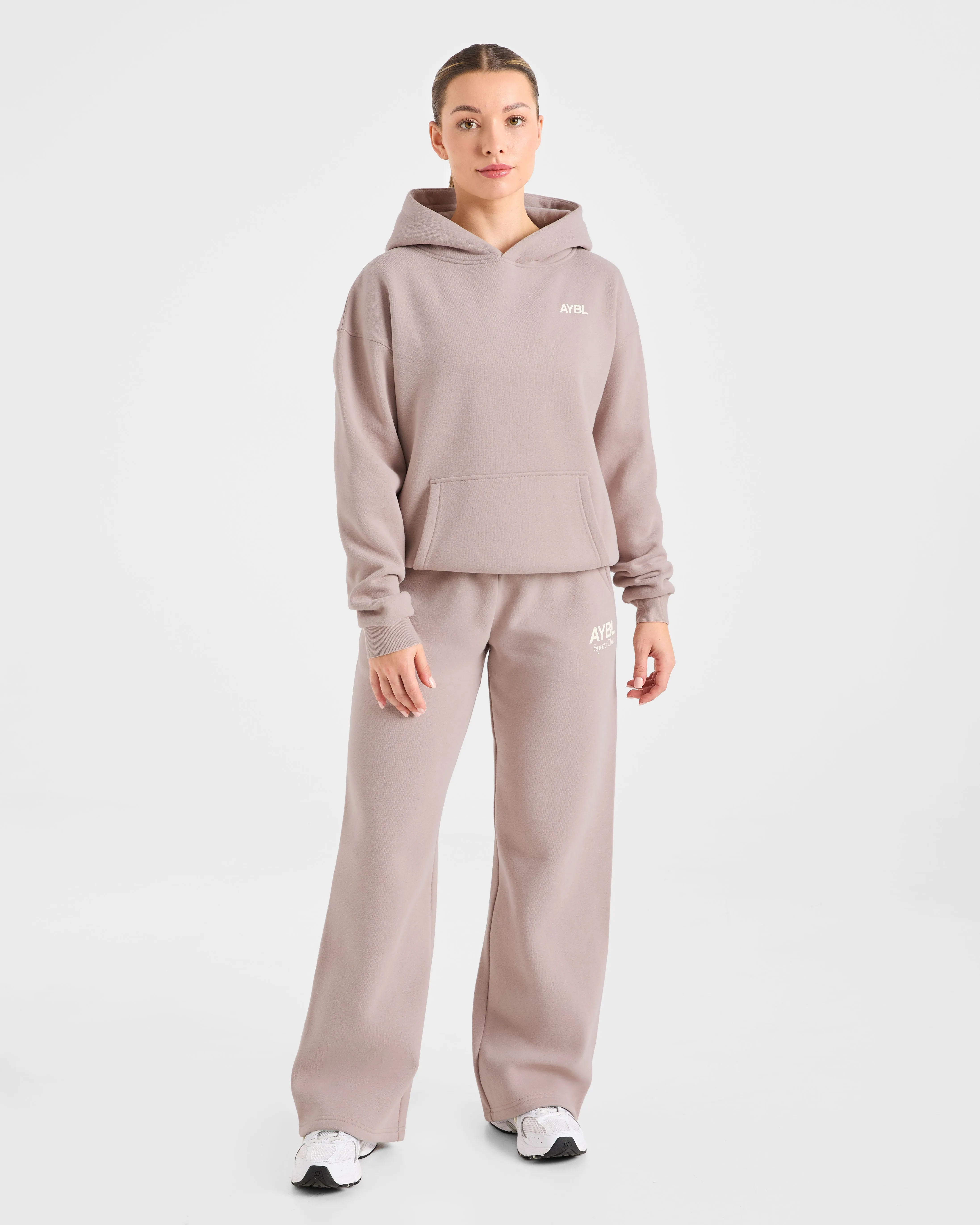 AYBL Sports Club Oversized Straight Leg Joggers - Mink Pink sold by AYBL product image thumbnail 3