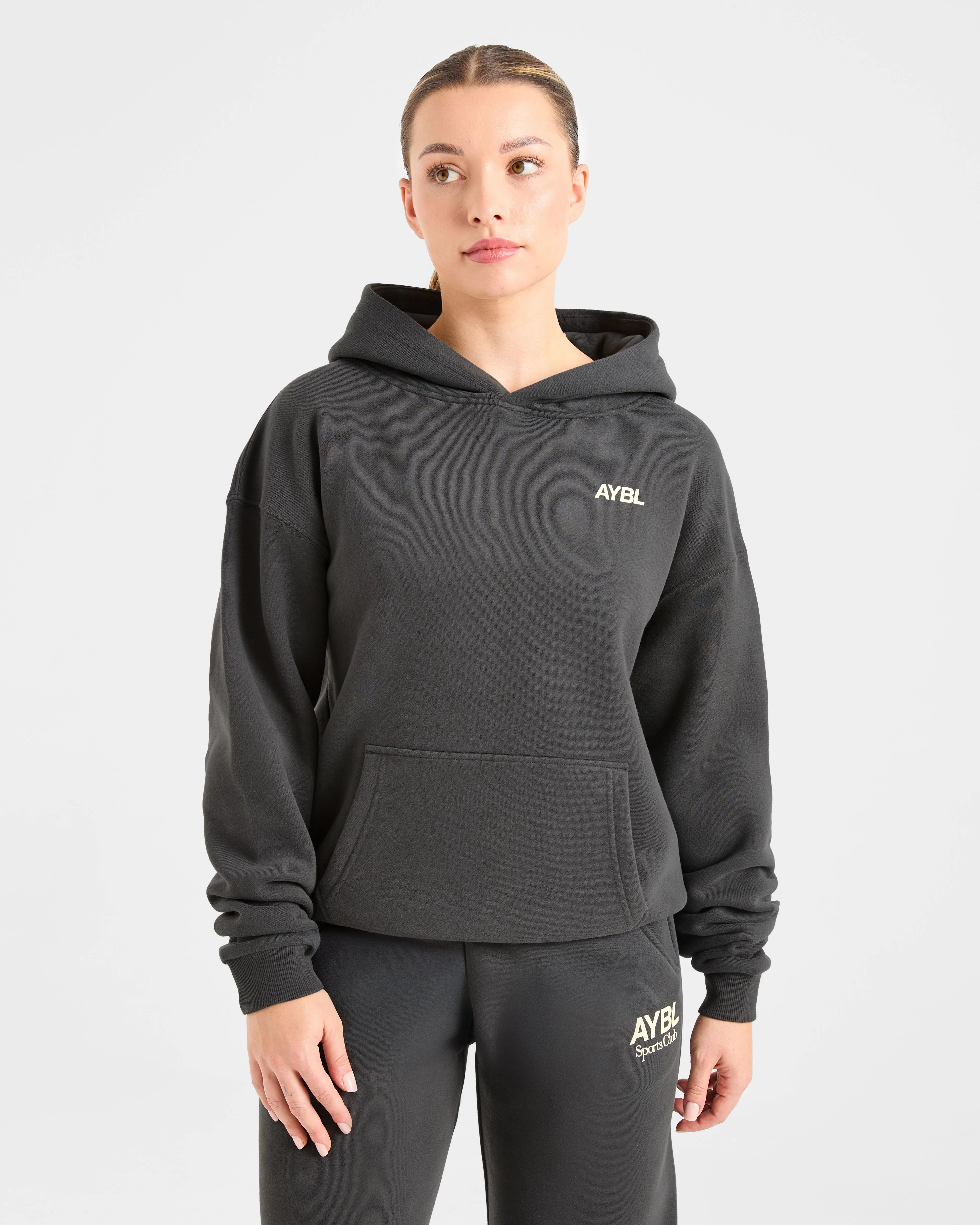 AYBL Sports Club Oversized Hoodie - Charcoal/Yellow sold by AYBL product image thumbnail 2