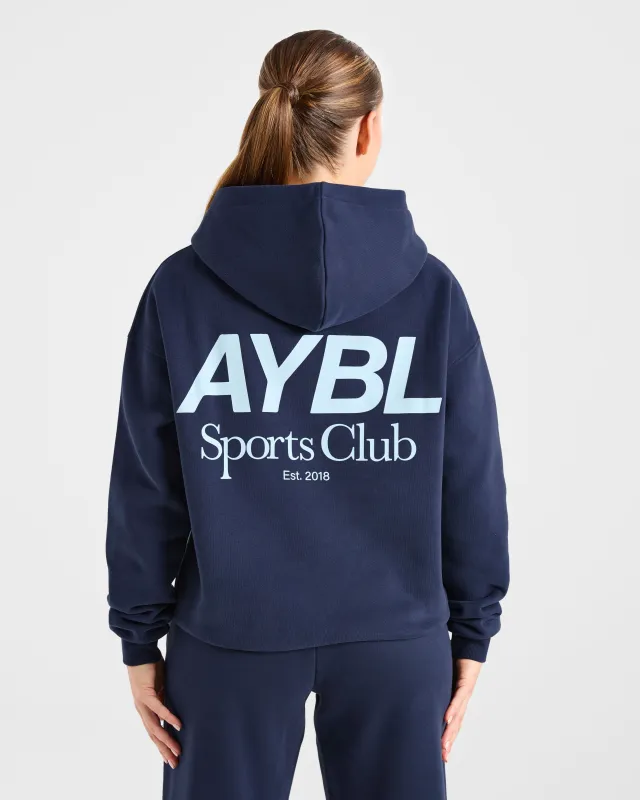 AYBL Sports Club Oversized Hoodie - Navy/Blue sold by AYBL