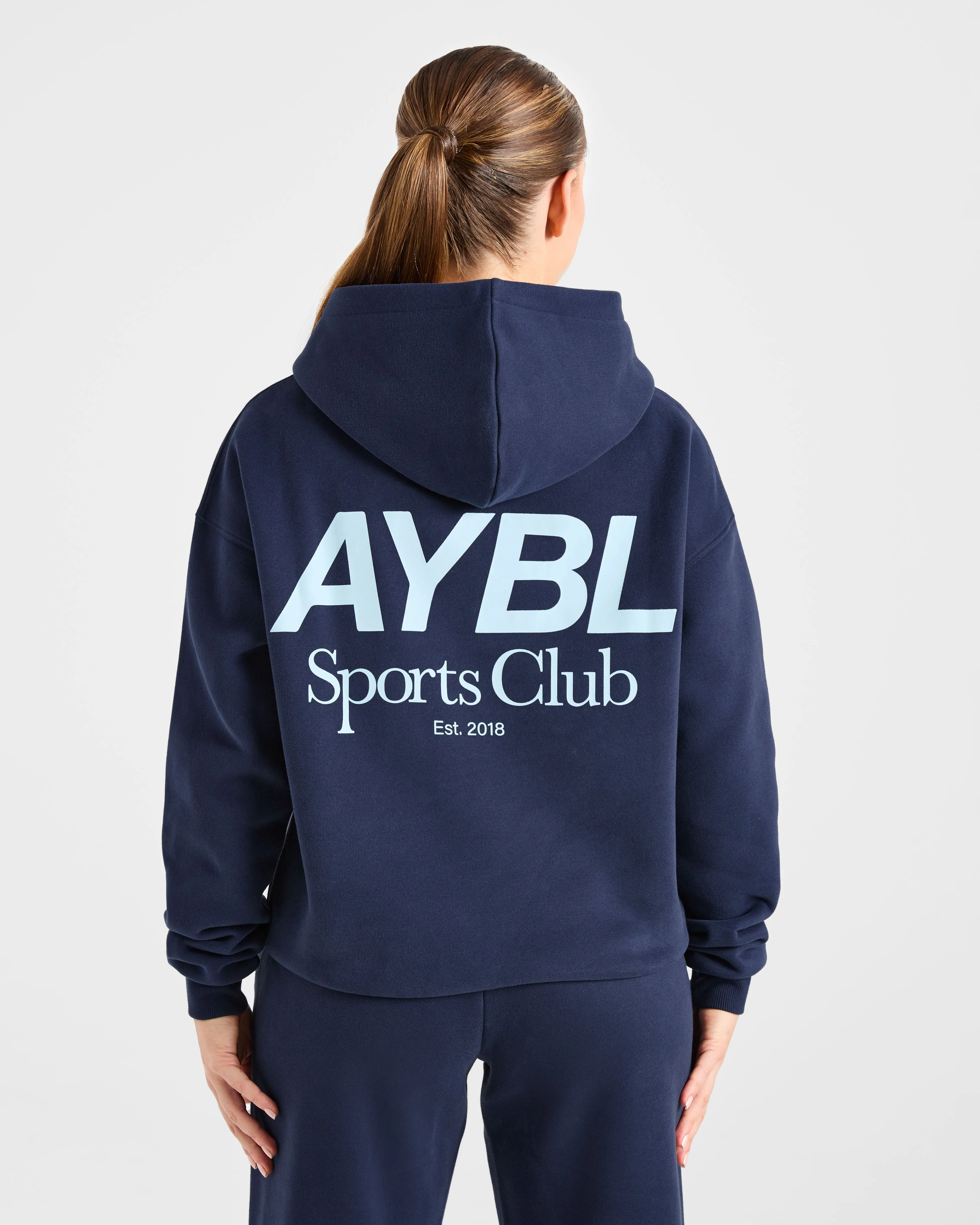 AYBL Sports Club Oversized Hoodie - Navy/Blue sold by AYBL