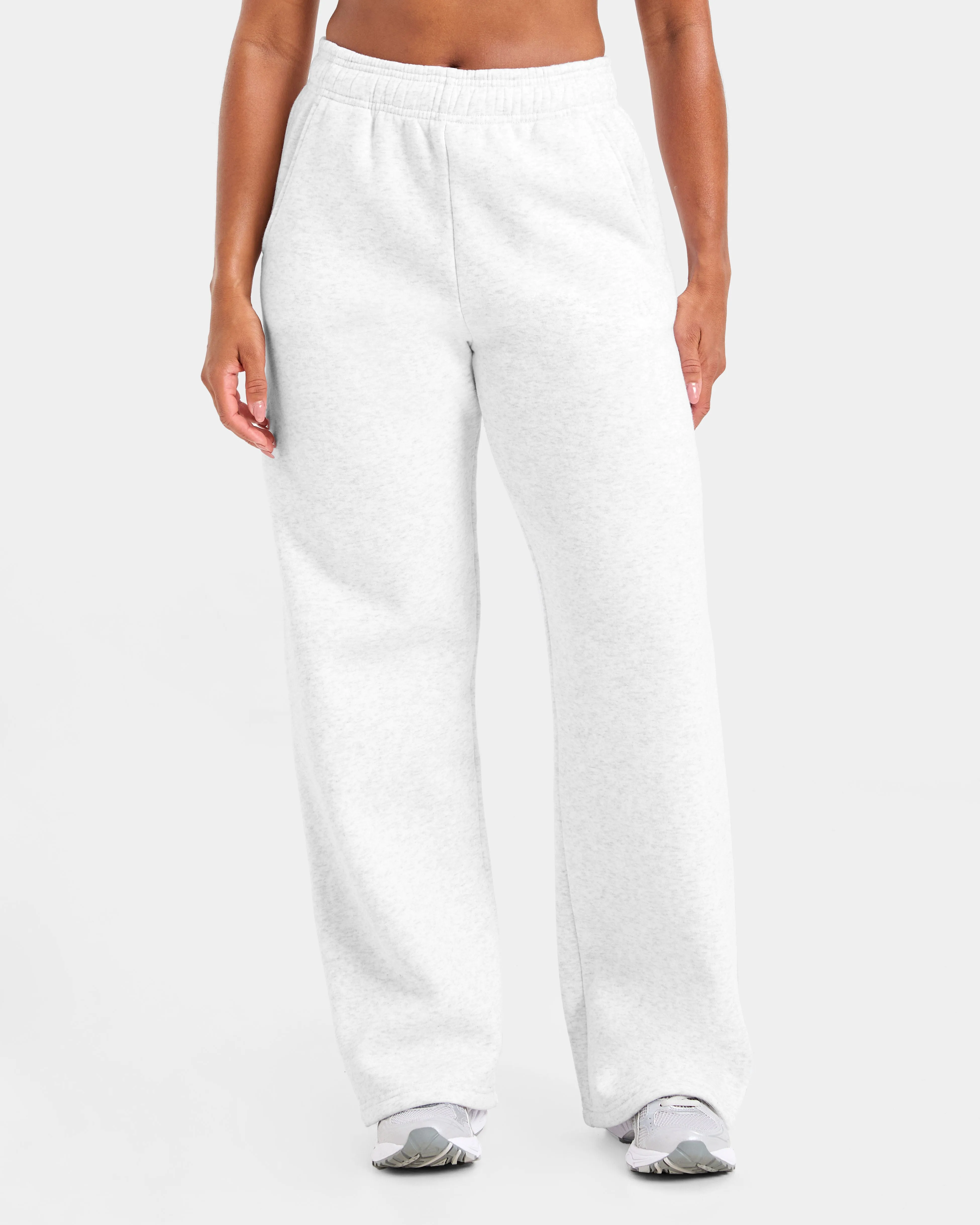 Classic Plush Oversized Straight Leg Joggers - Heather Grey sold by AYBL