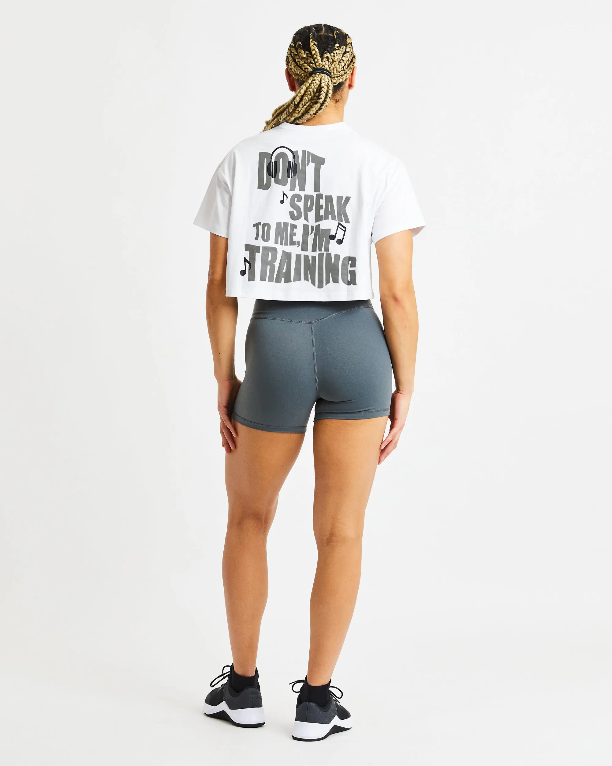 Training Oversized Crop T Shirt - White sold by AYBL product image thumbnail 4