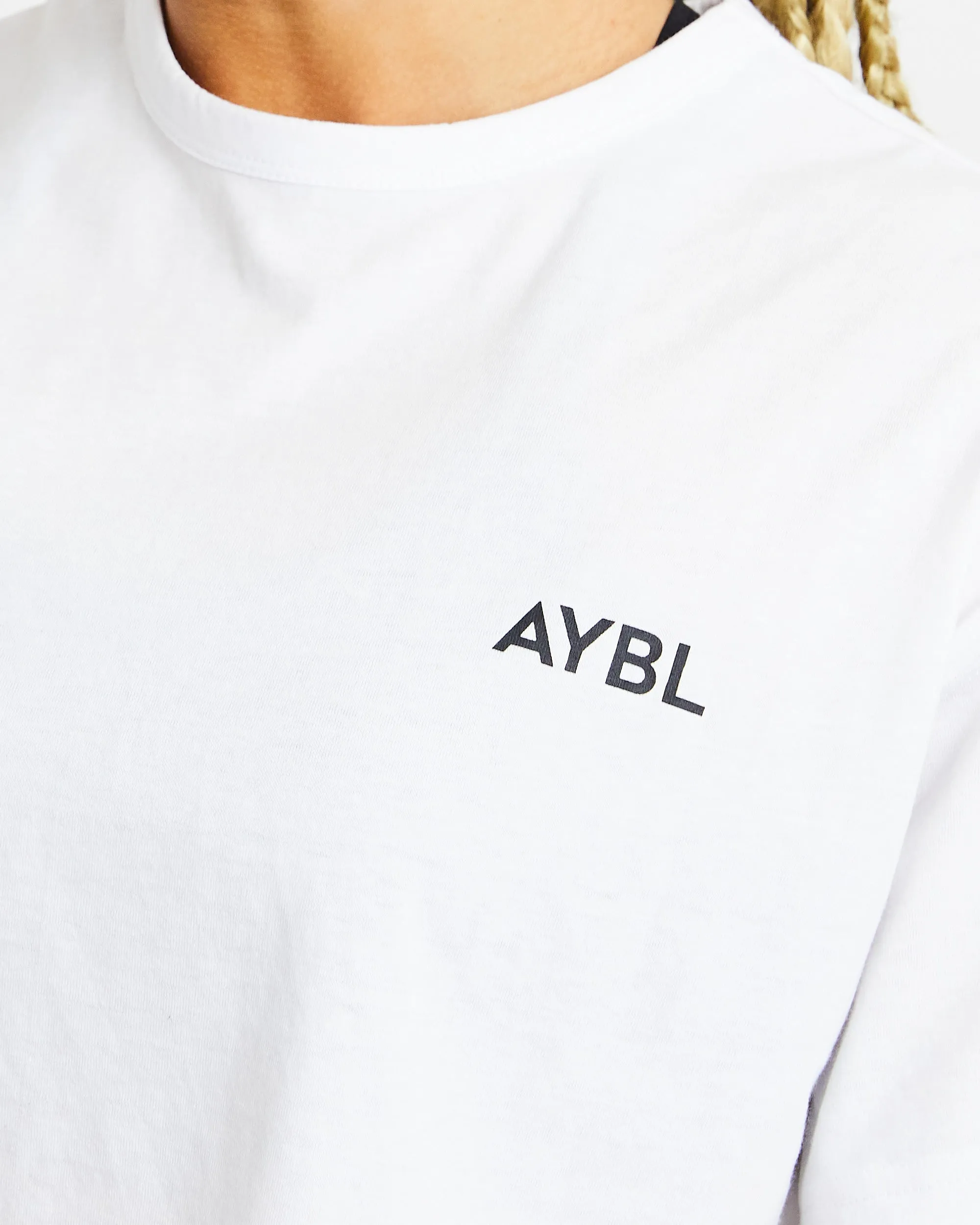 Training Oversized Crop T Shirt - White sold by AYBL product image thumbnail 5