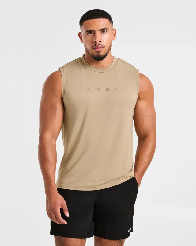 Reinforce Training Tank - Tawny Brown sold by AYBL