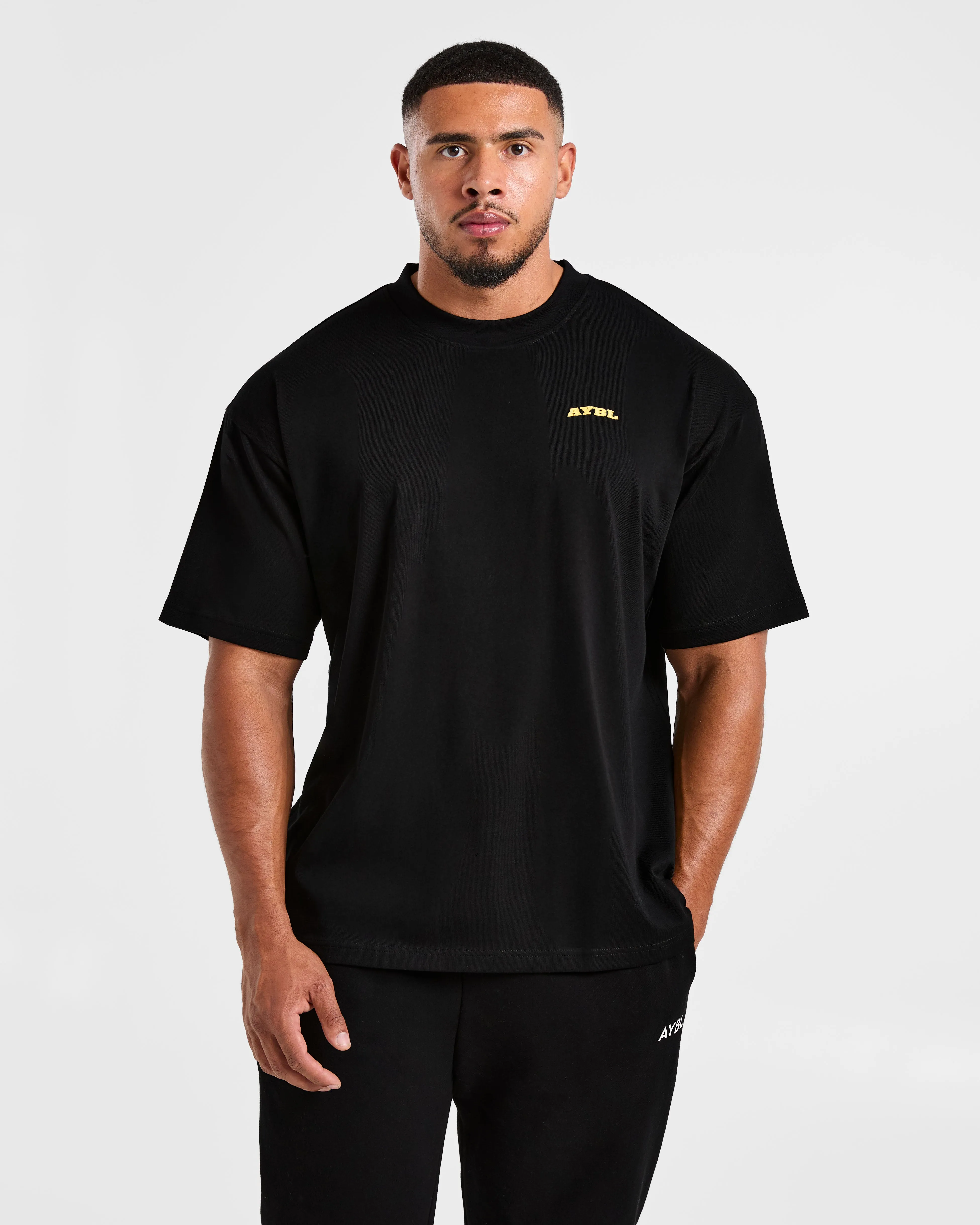 Team AYBL Oversized T Shirt - Black/Yellow sold by AYBL product image thumbnail 2
