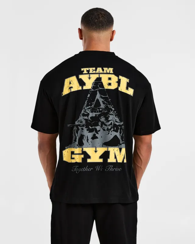 Team AYBL Oversized T Shirt - Black/Yellow sold by AYBL