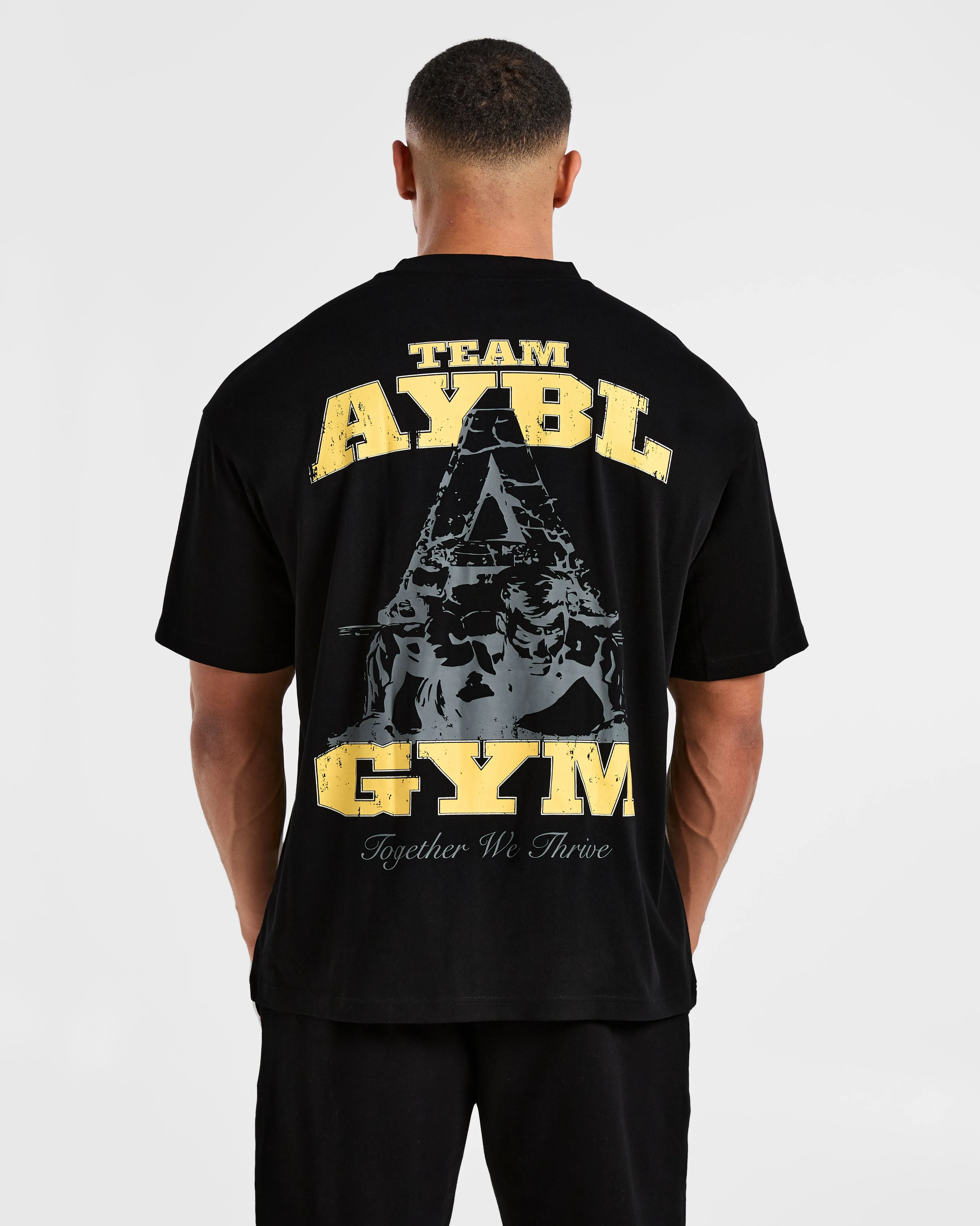Team AYBL Oversized T Shirt - Black/Yellow sold by AYBL