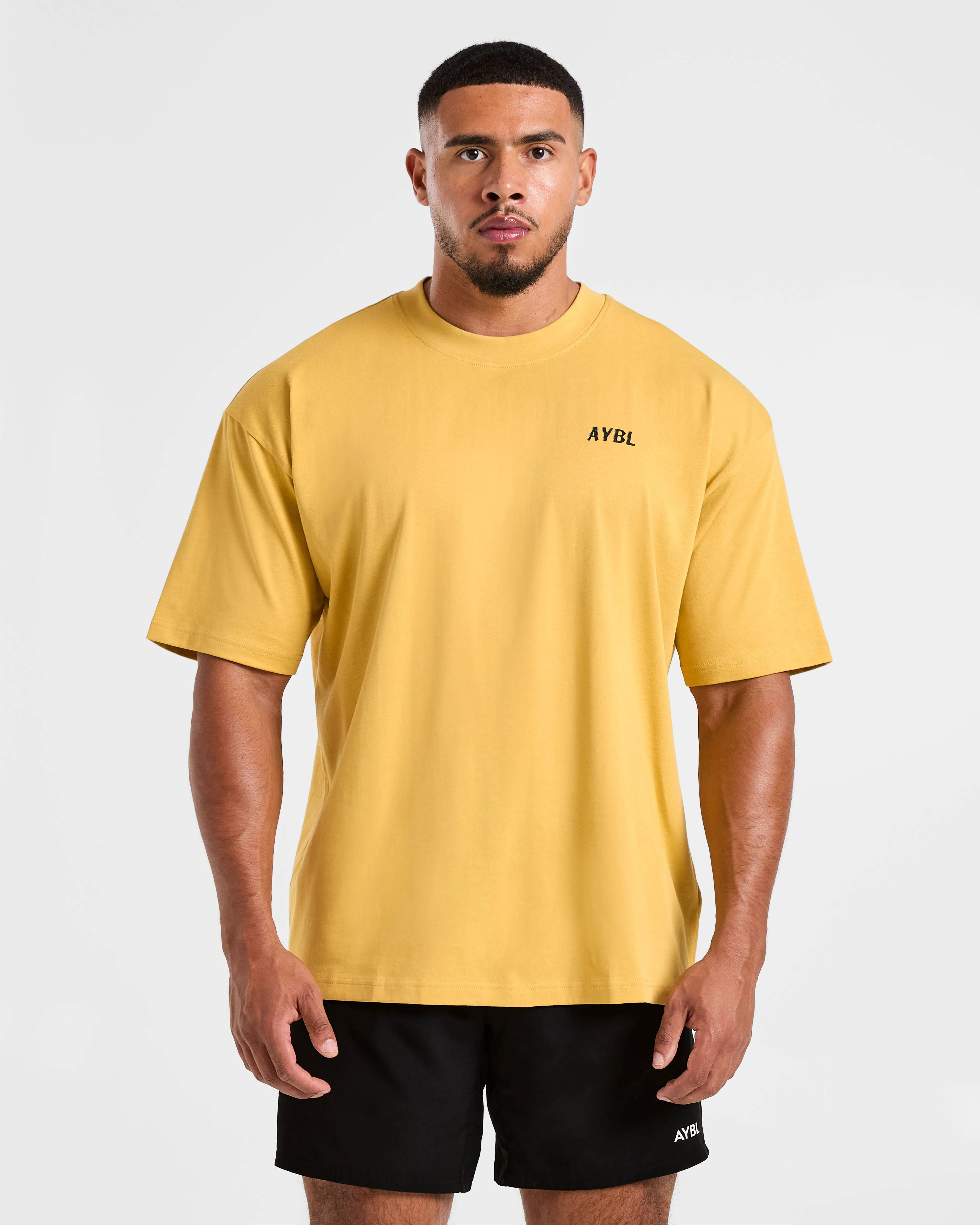 Lift Heavy Oversized T Shirt - Vintage Yellow sold by AYBL product image thumbnail 2