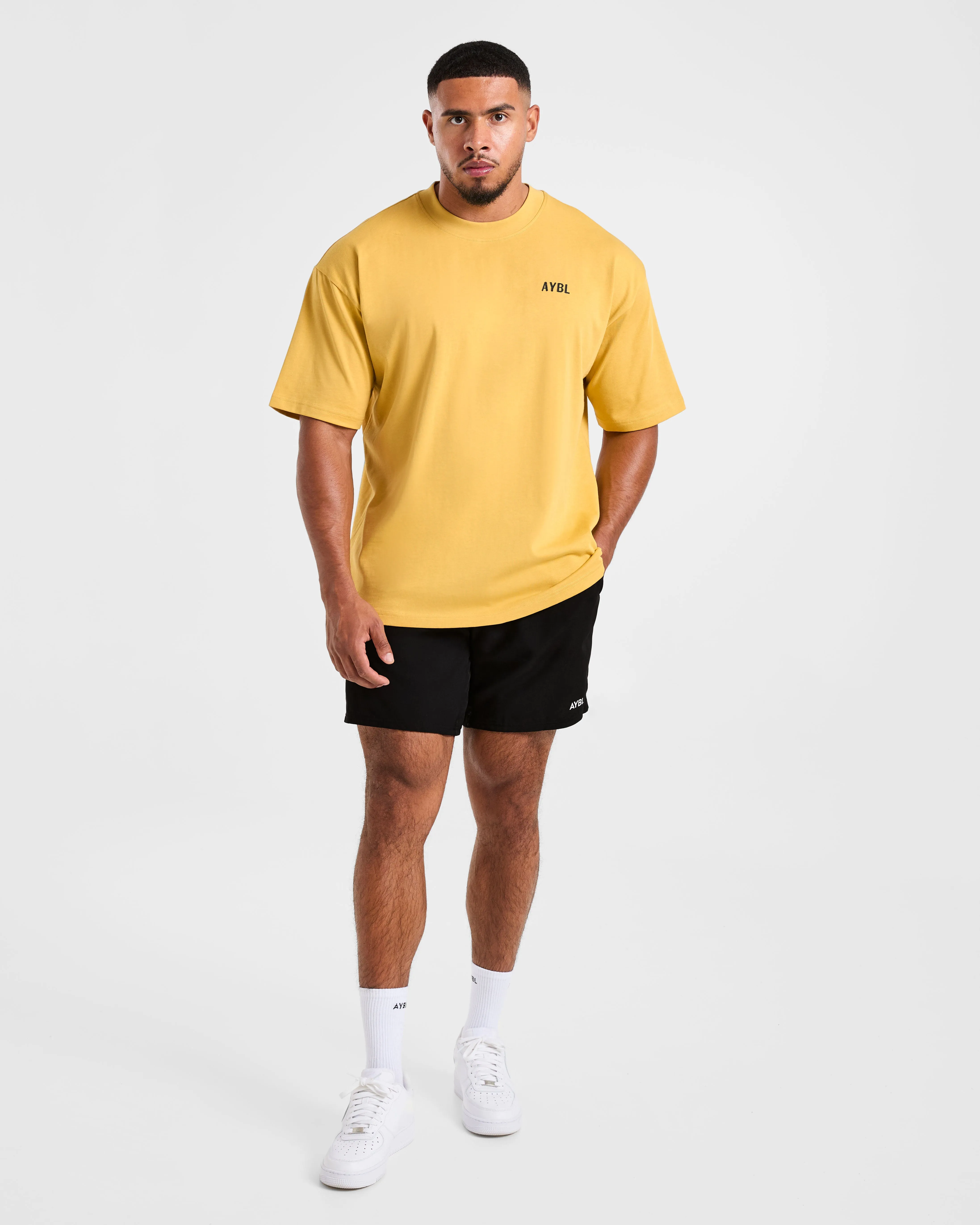 Lift Heavy Oversized T Shirt - Vintage Yellow sold by AYBL product image thumbnail 3