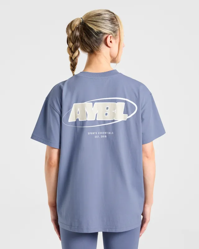 Sports Essentials Oversized T Shirt - Slate Blue sold by AYBL