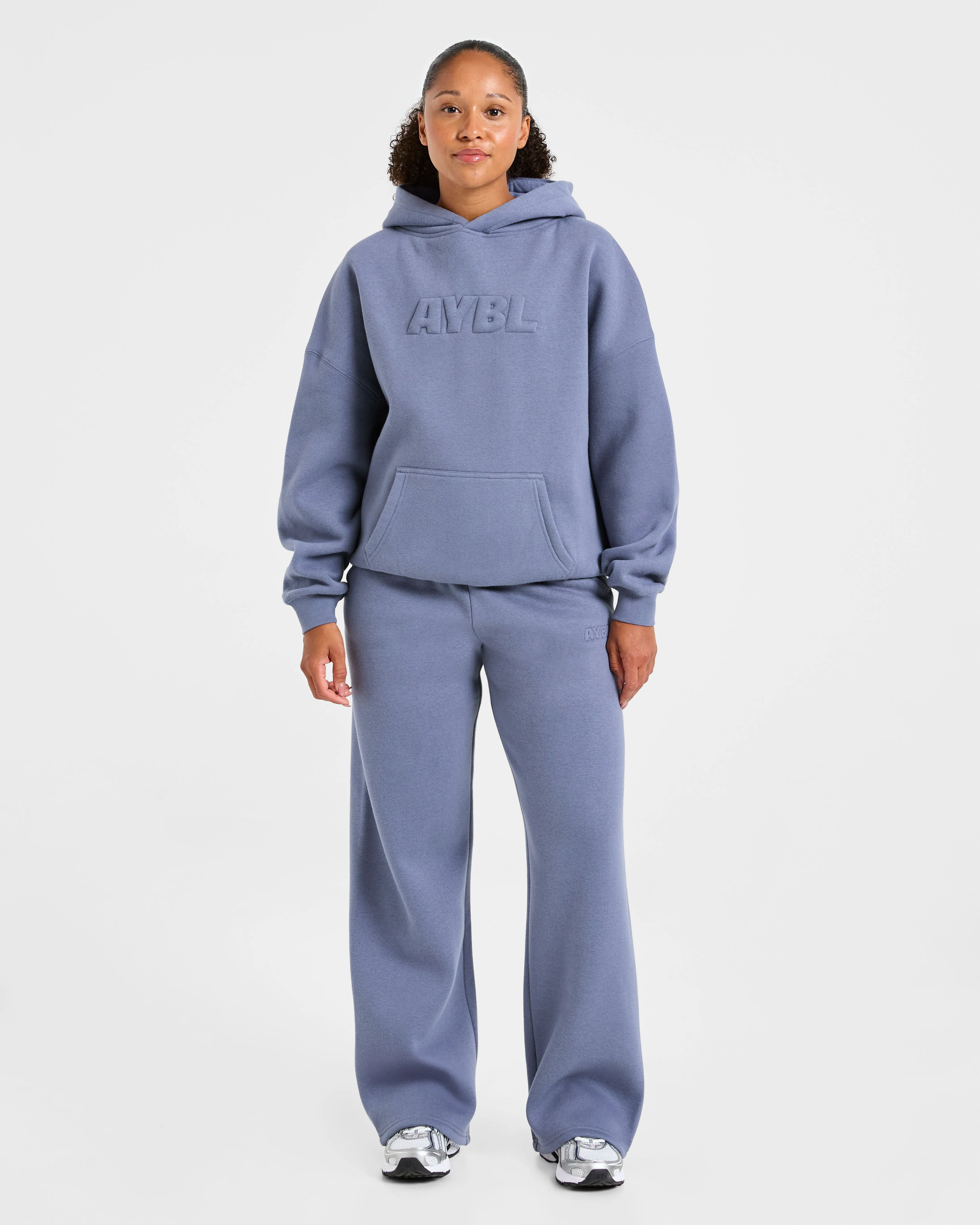 Classic Plush Oversized Straight Leg Joggers - Slate sold by AYBL product image thumbnail 3